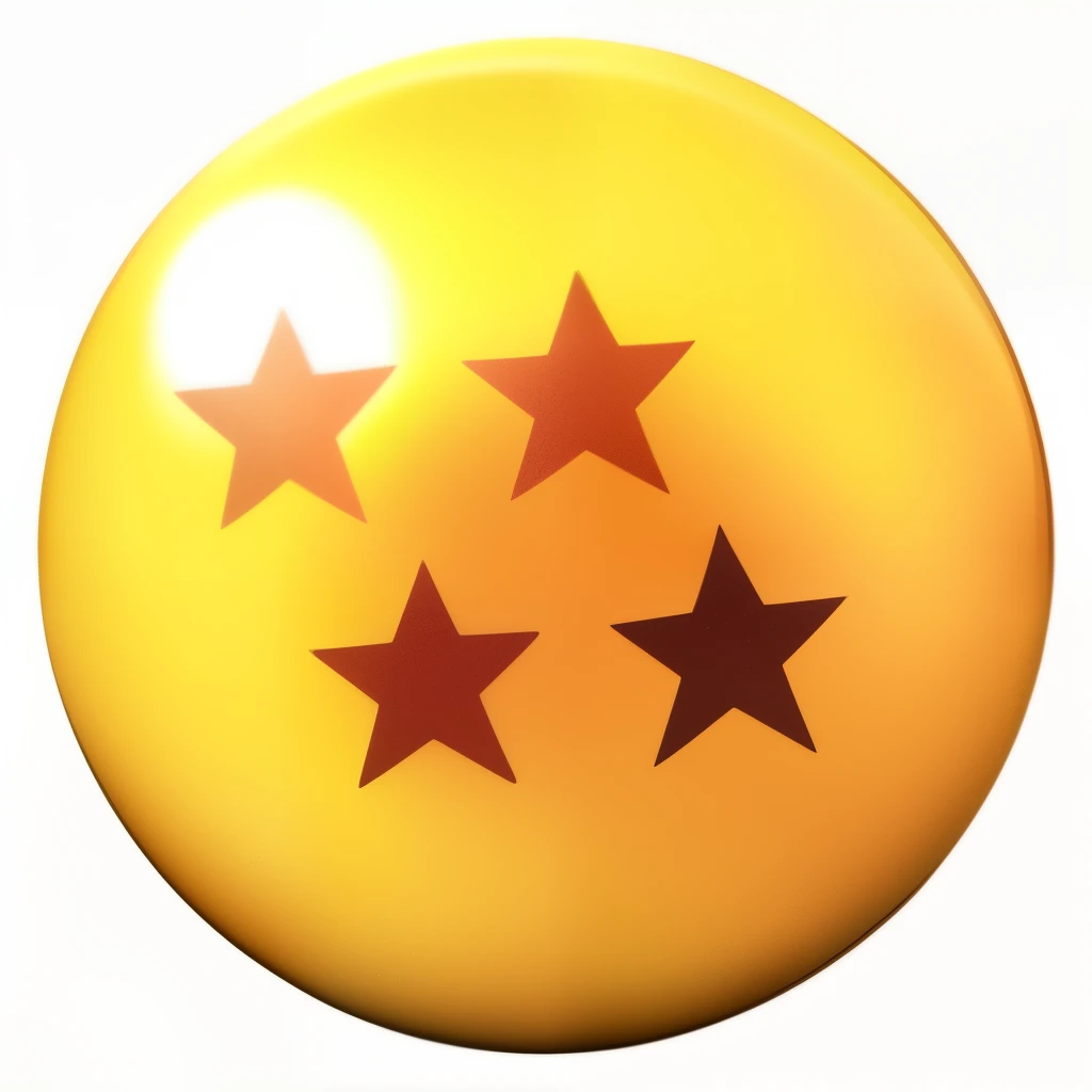 Close up of yellow ball with four stars, draGonball z, draGonball, draGon ball z, dbz, draGon ball, ratinG: General, character draGonball, banpresto, oranGe: 0.5, General, draGon ball z style, draGon ball concept art, draGon ball super, ratinG:G, veGeta, draGon ball style, badGe