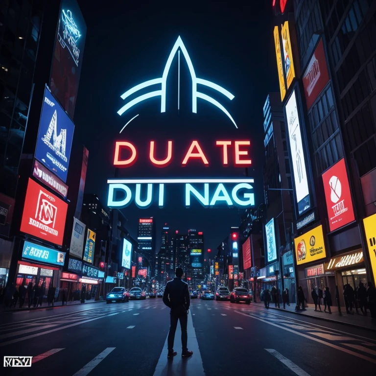 In the heart of the bustling city nightscape, a logo stands out in vibrant neon hues, boasting the words "TAKE THE RISK" in bold, line art letters. The backdrop is a black and dark blue canvas that accentuates the logo's bright blue radiance. The design is minimal and solid, adding an element of intrigue and mystery. The 3D realistic effect enhances the logo's allure and attracts the eye, inviting viewers to embrace the thrill and challenge that comes with taking risks.