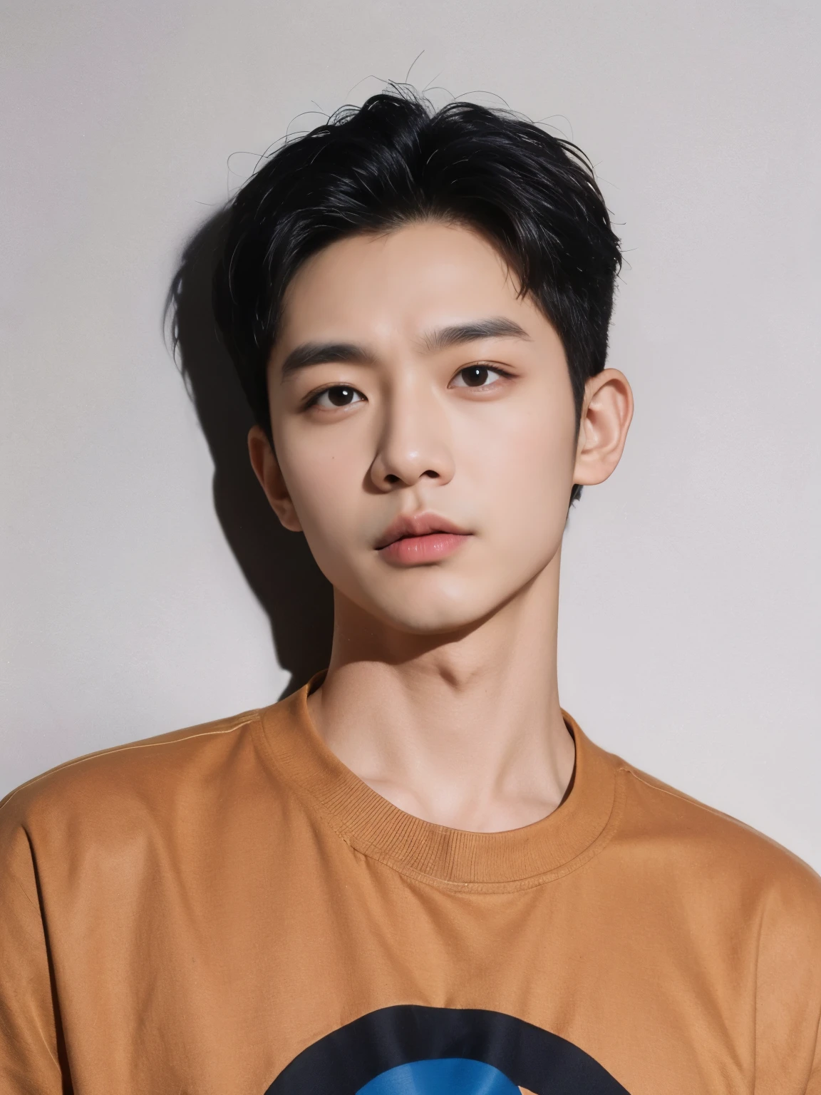 Alafid Asian man wearing brown shirt and black hair, Hengtai, yanjun chengt, Li Yuanbin, Hong Junheng, Cai Xukun, Bo Chen, daoshi, jinyoung shin, Shin Jung Ho, Kim Tae-joon, Inspired by Bian Shoumin, korean artist, Kim Doyoung, Yan Jia, Hengtai kim, Yin Shishan