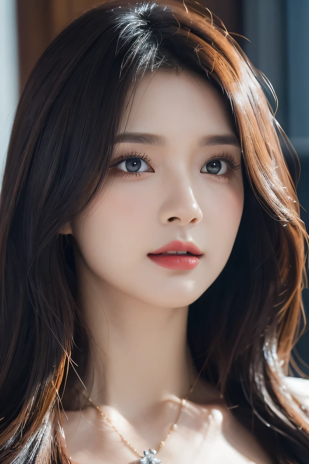 High-quality work,Realistic works,Super premium graphics,8K HD CG works,high quality graphics,High-definition and exquisite CG works,10x pixels,Ultra-fine details:1.1,Advanced technical details:1.1Realistic photo effects,Interior lighting effects:1.5,natural soft light:1.5. Light effect(Virtual light effects:1.8),ultra high resolution,shining dress,sliver long hair,silber hair,transparenthair,high detailed hair(Quality hair details:1.1)Clear eyes,Double eyelids look good,Sharp eye makeup, Create exquisite eyelash makeup, tthin eyebrows, Ultra-detailed eyes,a tall nose, lovely red lips, rosey cheeks, With delicate makeup on her face , pretty face, The face shape is perfectly proportioned,(Advanced facial details:1.1)Abstract expressionist painting abstract beauty, centered, looking at camera, near perfection, dynamic, moonlight, highly detailed, digital painting, artstation, concept art, smooth, sharp focus, illustration, art by Carne Griffiths and Wadim Kashin. Vibrant brushstrokes, bold colors, abstract forms, expressiveness, emotion, official art, unity 8k wallpaper, ultra-detailed, beautiful and aesthetic, masterpiece, best quality, (navel:1.2), (zentangle, mandala , tangled, tangled), (fractal art: 1.3), 1girl, extremely detailed, dynamic angles, cowboyshot, the most beautiful forms of chaos, elegance, brutalist design, vivid colors, romanticism, by James Jean, roby dwi antono,ross tran,francis bacon,michal mraz,adrian ghenie,petra cortright, gerhard richter, takato yamamoto, ashley wood, atmosphere, ecstasy of notes, streaming notes visible,,Women's artwork,Dress full body video,Realism,Amazing Cleavage,My eyes are very bright today