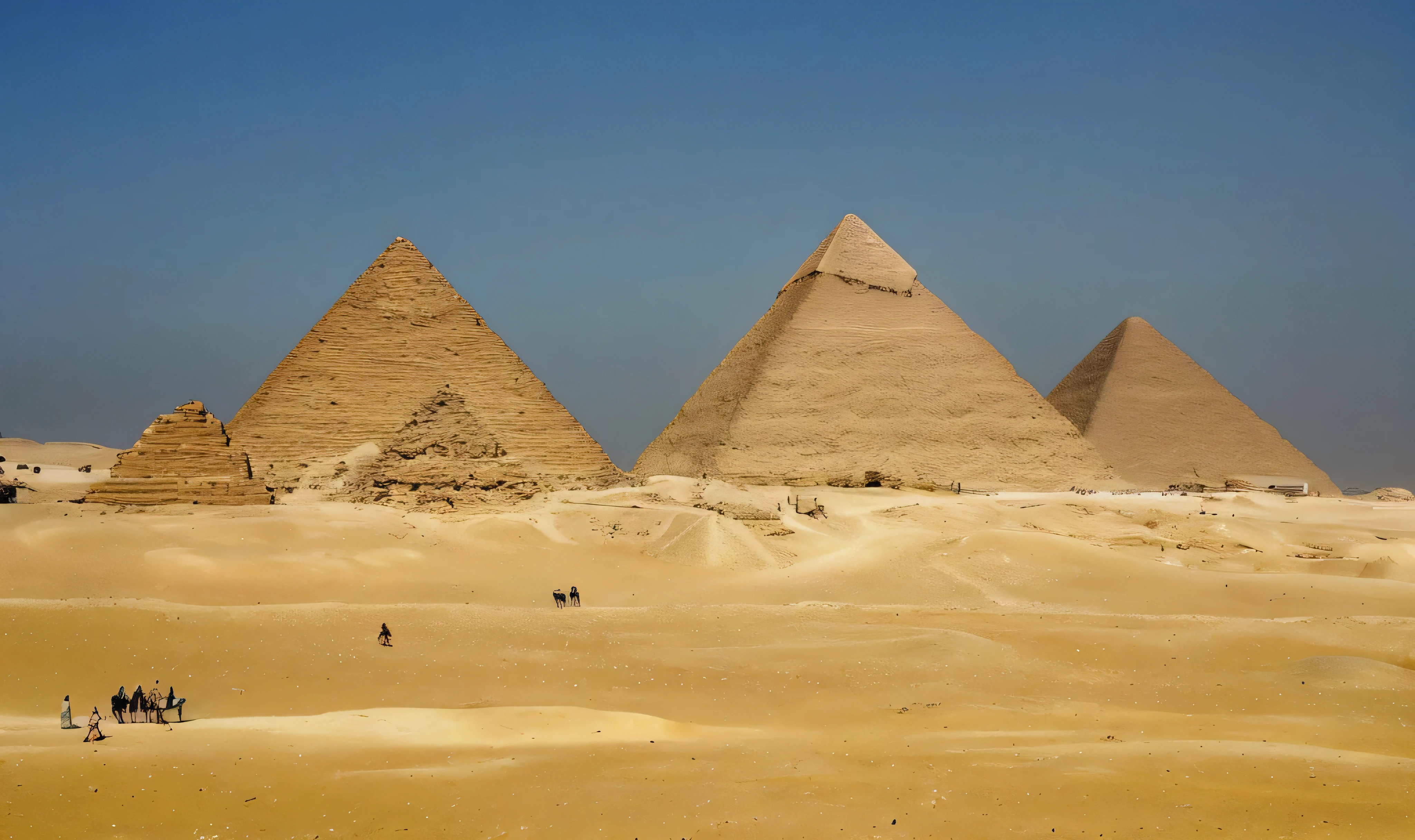 araffes in the desert with pyramids in the background, pyramids of giza, pyramids in the desert, pyramids of egypt, pyramids in background, great pyramid of giza, egypt, pyramids in the background, pyramids, pyramids style, pyramid, in giza, egyptian landscape, cairo, pyramid in background, golden pyramids, from egypt, built in the egyptian desert