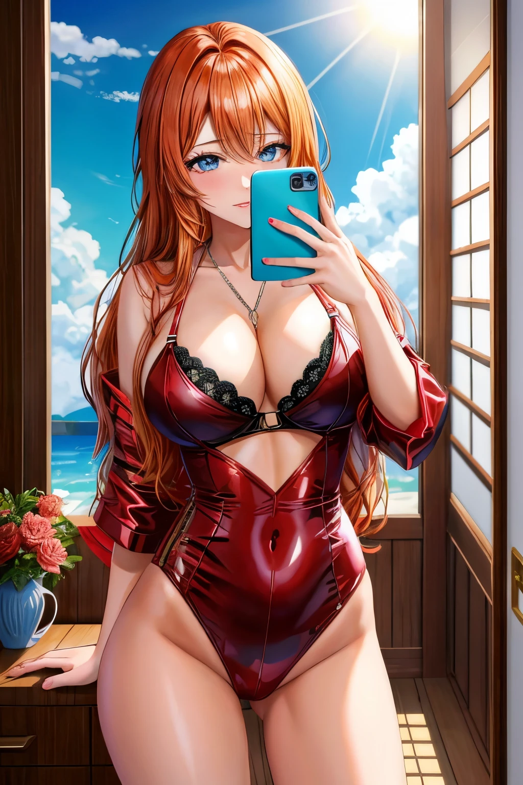 Rangiku Matsumoto in Rojo lingerie taking a selfie in a bathroom, Rojo hot, chica sexy, anna nikonova aka newmilky, Rubio, 21 years, mirada sexy, 22 years, muy sexy outfit, ava max, Rojo bra, muy sexy, 18 years, cuerpo sexy, Rojo body suit, Rojo, sha xi, cuerpo sexy caliente