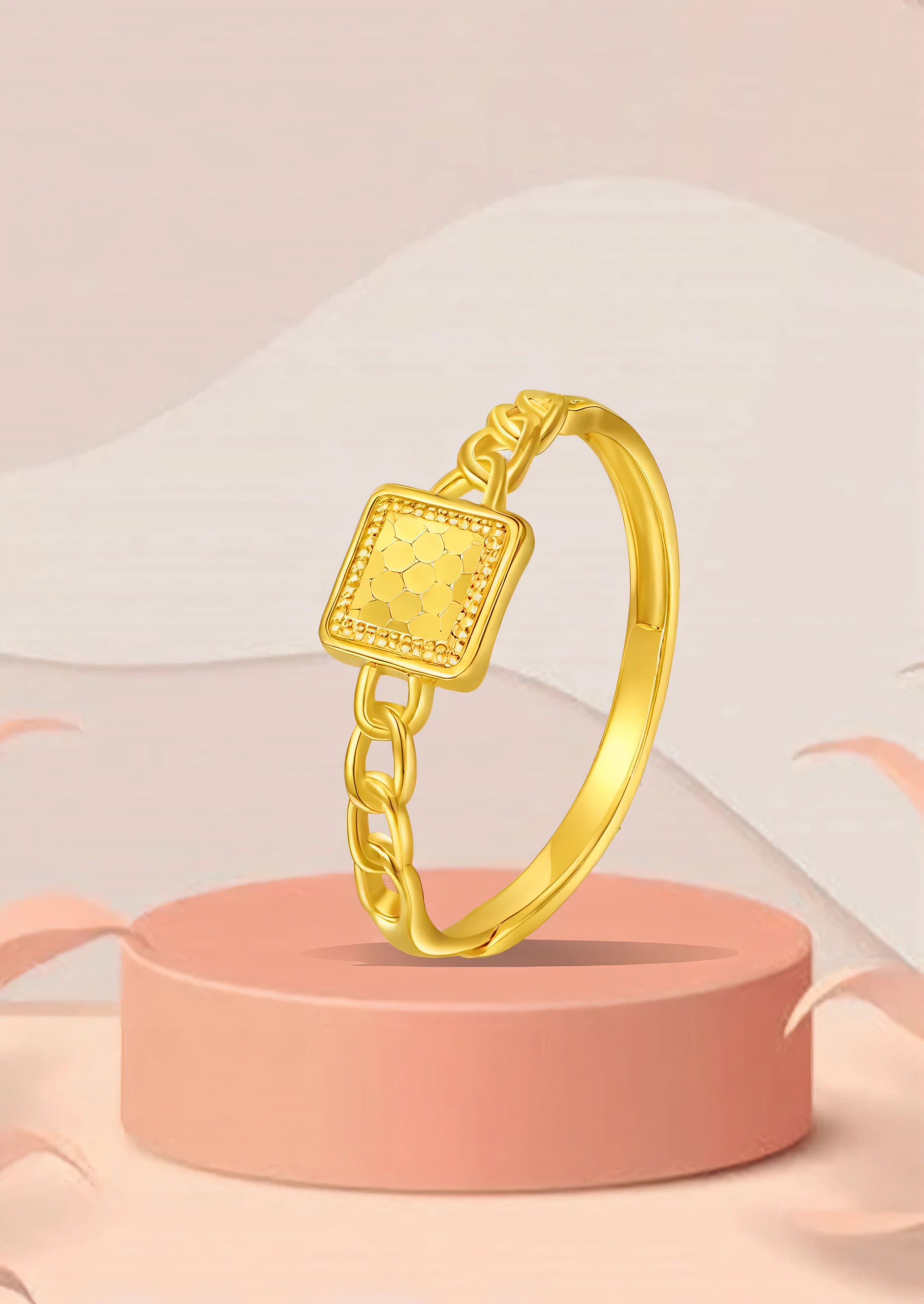 18K gold ring,slender and energetic arms,fit female, victorian style,Hand drawn effect. Ring shaped like butterfly element, The main stone is purple gemstone, part of butterfly wing,With openwork enamel windows,The color is a fantastic blue and purple gradient