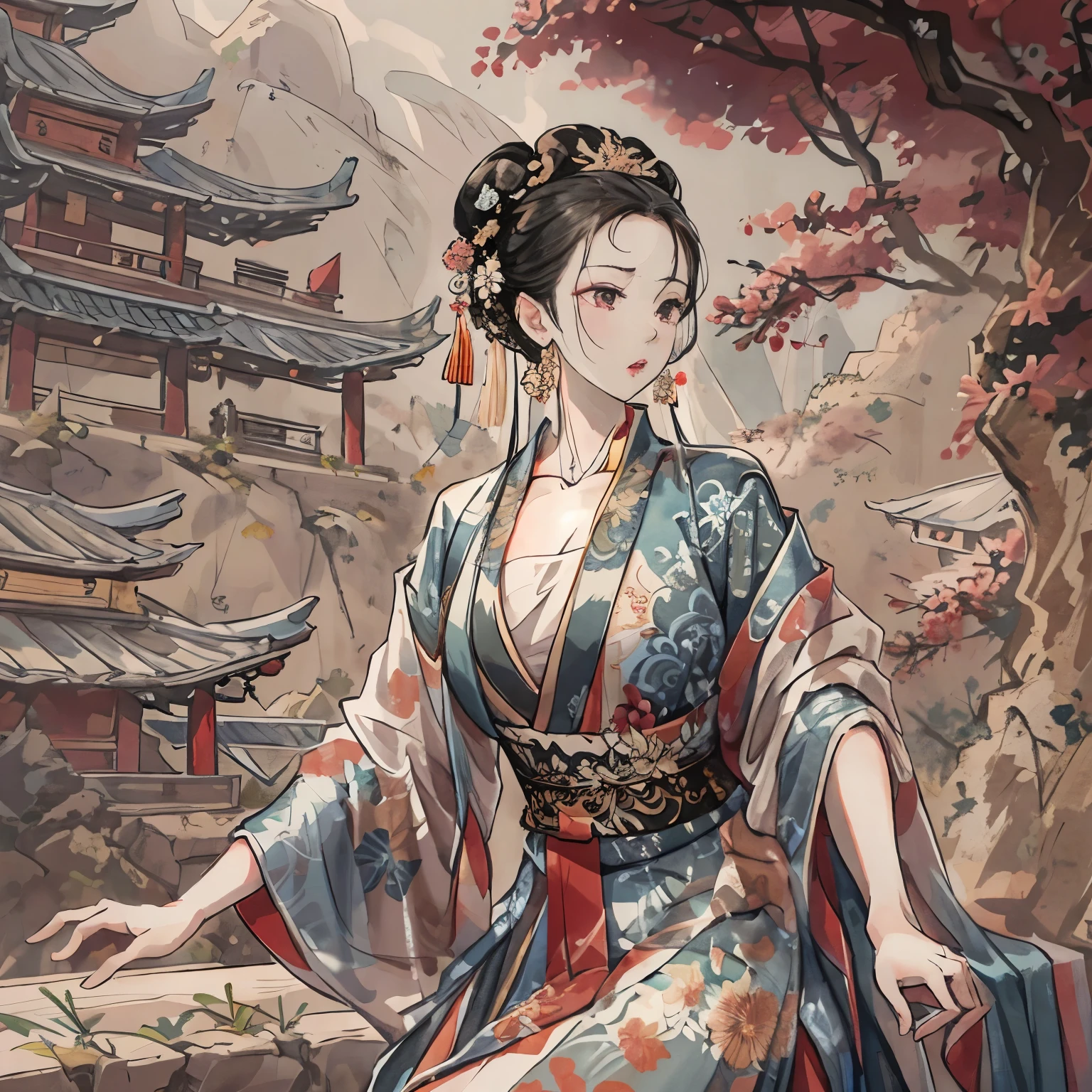 Miss,ladylike,Chinese women,antiquity,ultra high definition
