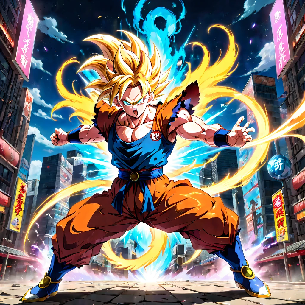 Dragonball, aesthetic, extremely detailed, best quality, 4k, vibrant colors, dynamic poses, intense action, nostalgic, epic battles, martial arts, energy blasts, iconic characters, super saiyan transformations, powerful aura, mythical creatures, cosmic landscapes, dramatic lighting, anime style, immersive world-building, power levels, high-flying acrobatics.