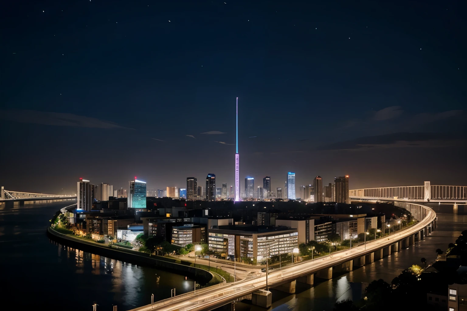 An image with the theme of smart city