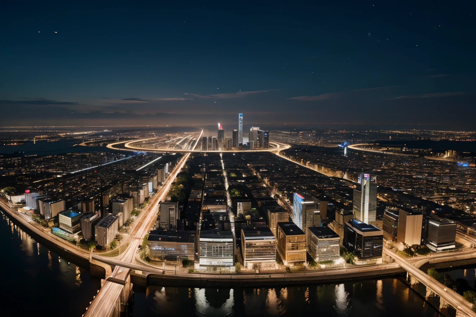 An image with the theme of smart city