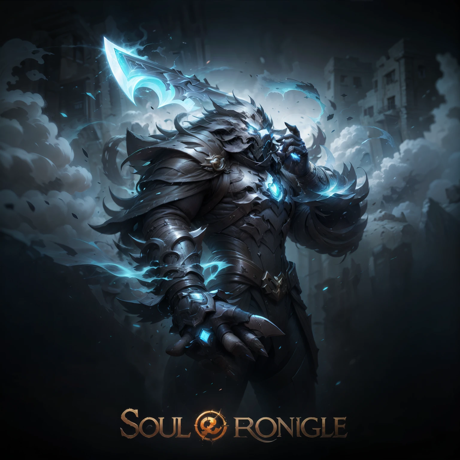 Close-up of a man holding a sword in a dark room, from ncsoft, soul囤积者!!!, soul收割者, Official splash art, From League of Legends, character splash art, dota role, iconic character splash art, from Descent 2, Epic and beautiful character art, Demon&#39;s Souls Concept Art, soul, Sword Soul, League of legends characters