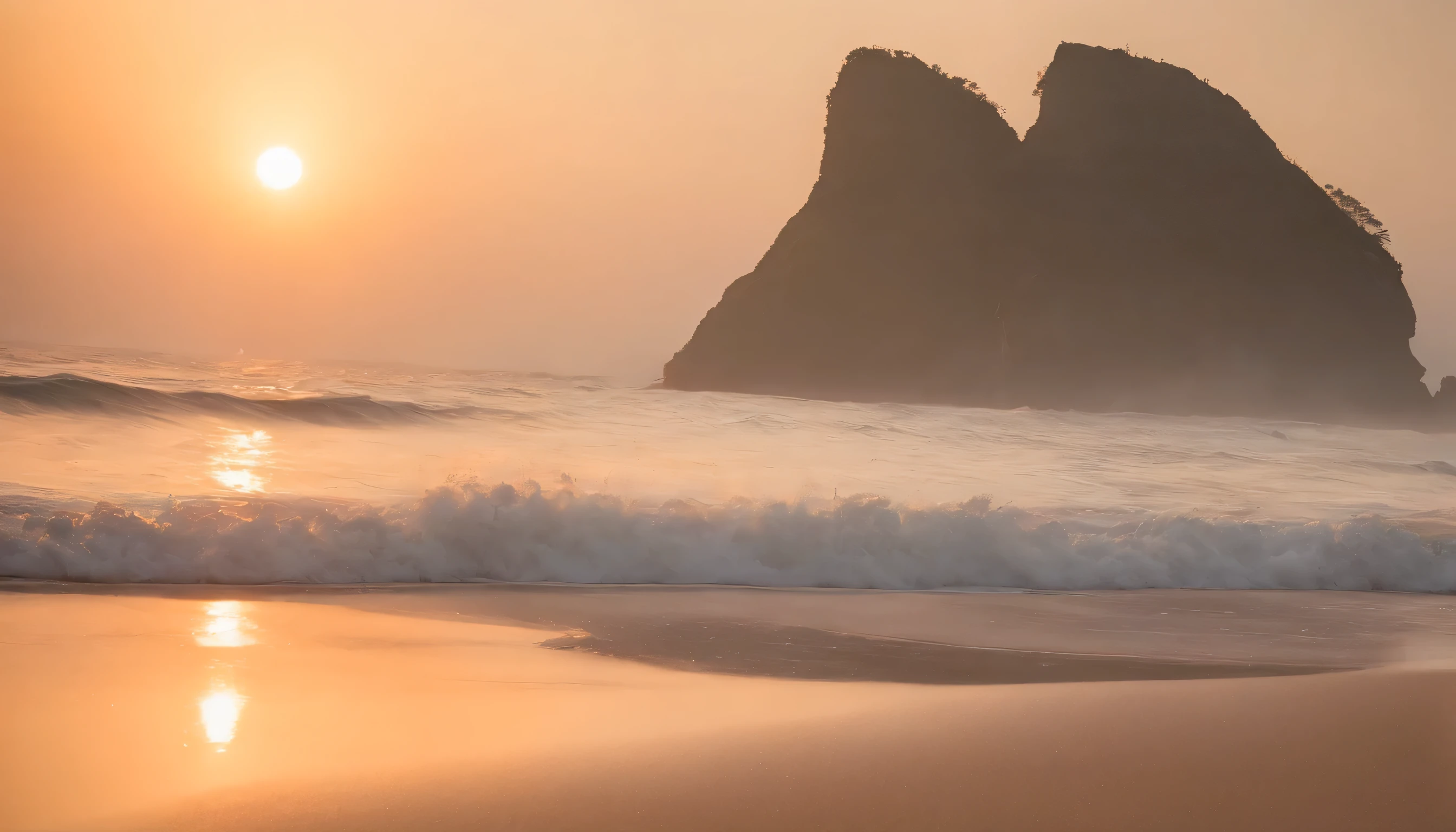 (Highly detailed CG Unity 8k wallpaper、masterpiece、highest quality、Super detailed)、(best lighting、best shadow、very delicate and beautiful)、highest quality、8k、Detailed facial depiction、masterpiece、highest quality、clear image quality、
Jimbaran romantic sunset beach scenery。