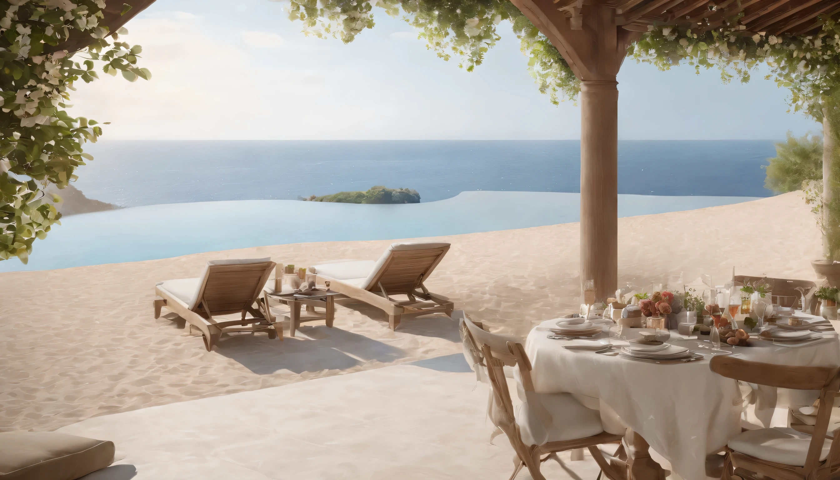 (Highly detailed CG Unity 8k wallpaper、masterpiece、highest quality、Super detailed)、(best lighting、best shadow、very delicate and beautiful)、highest quality、8k、Detailed facial depiction、masterpiece、highest quality、clear image quality、
Jimbaran romantic sunset beach scenery。