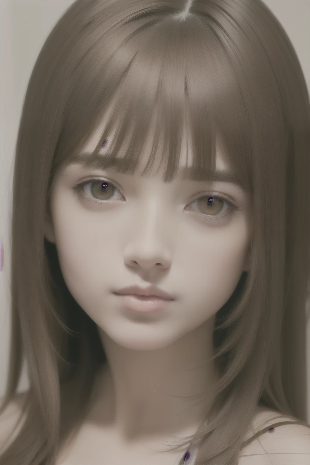 highest quality, masterpiece, (realistic:1.2), 1 girl, brown hair, brown eyes,front, detailed face, beautiful eyes
