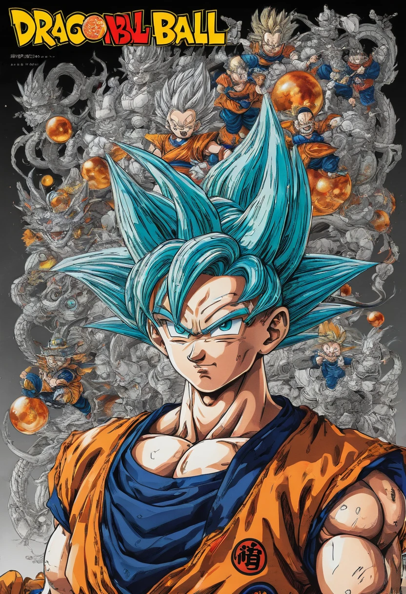Dragonball, best quality, perfect masterpiece, Representative work, official art, Professional, high details, Ultra intricate detailed
