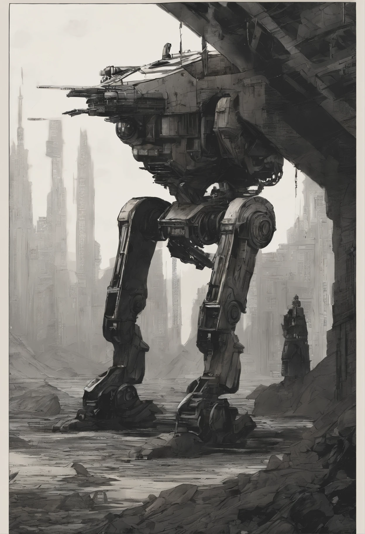 It was an old robot with no special features, a slim metal body dotted with rust, but it had strong arms with flexible elbow joints and thick legs that could run anywhere in the desert or jump much higher than a human being. His face was flat and expressionless, yet his eyes glowed hot behind the glass, and the corners of his mouth curved down as if he had looked at the world for hundreds of years and realized what was missing.
Translated with DeepL.com (free version)