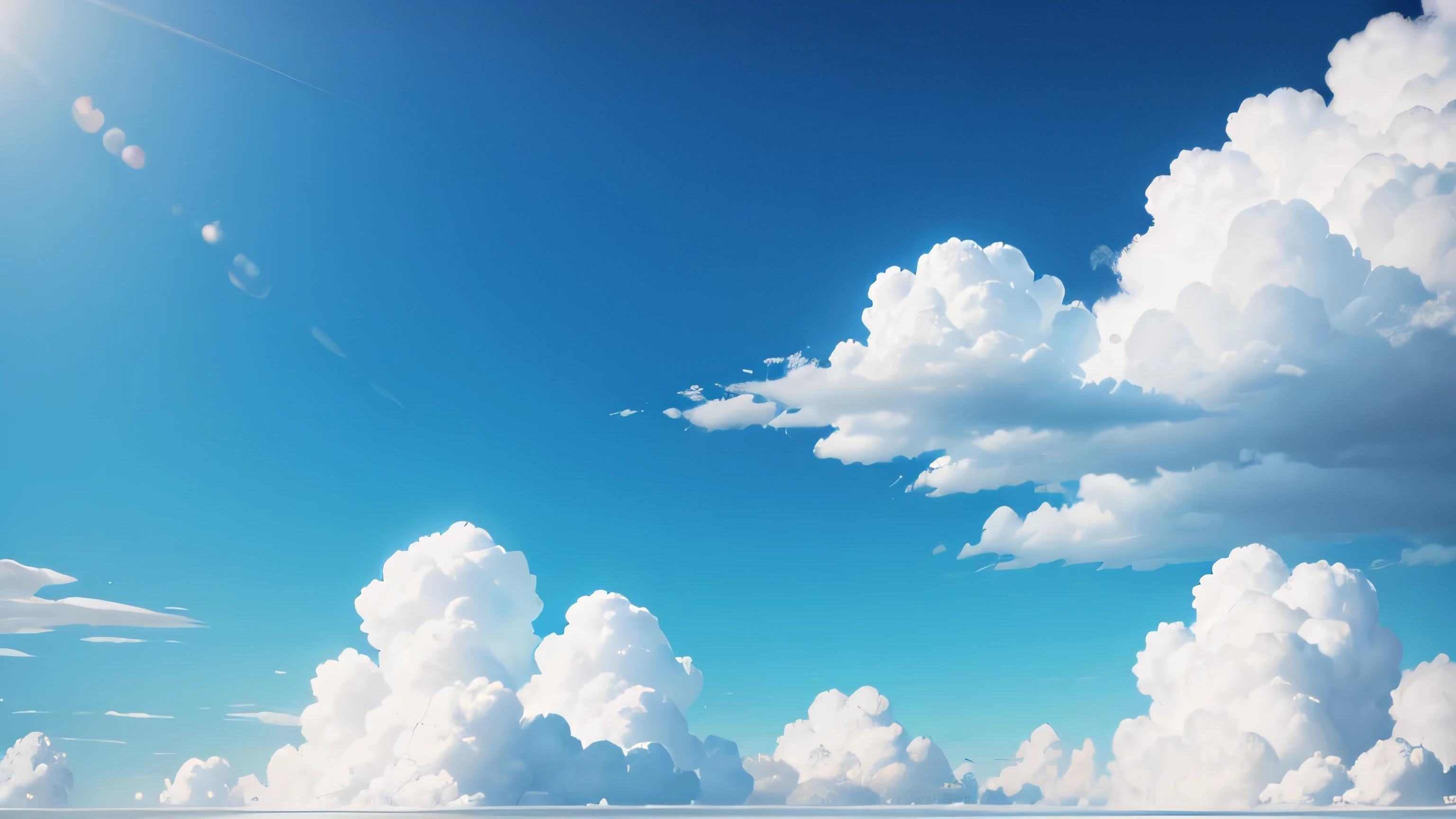 blue sky with white clouds