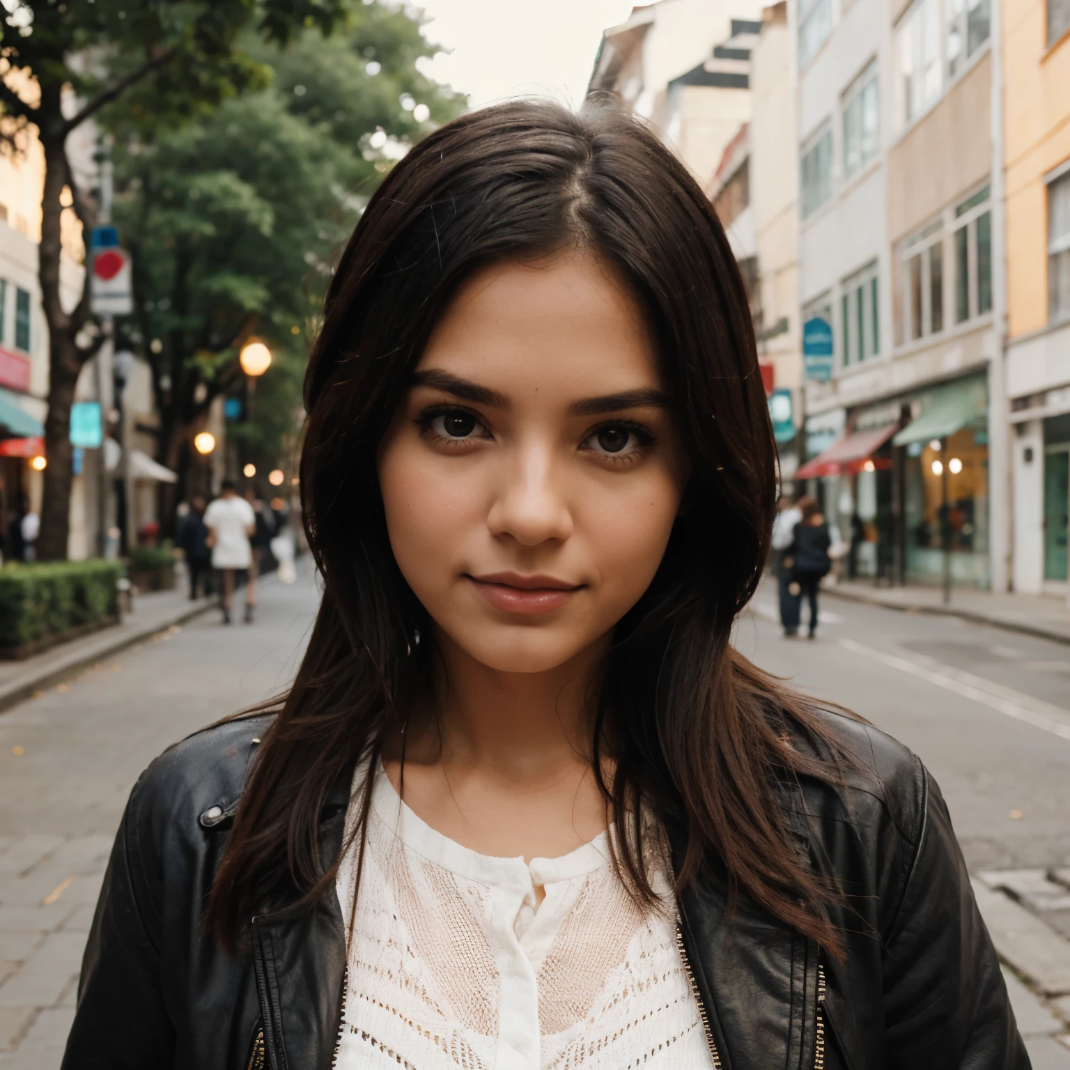 create a beautiful girl, who is a blogger and creates everyday content for Pinterest