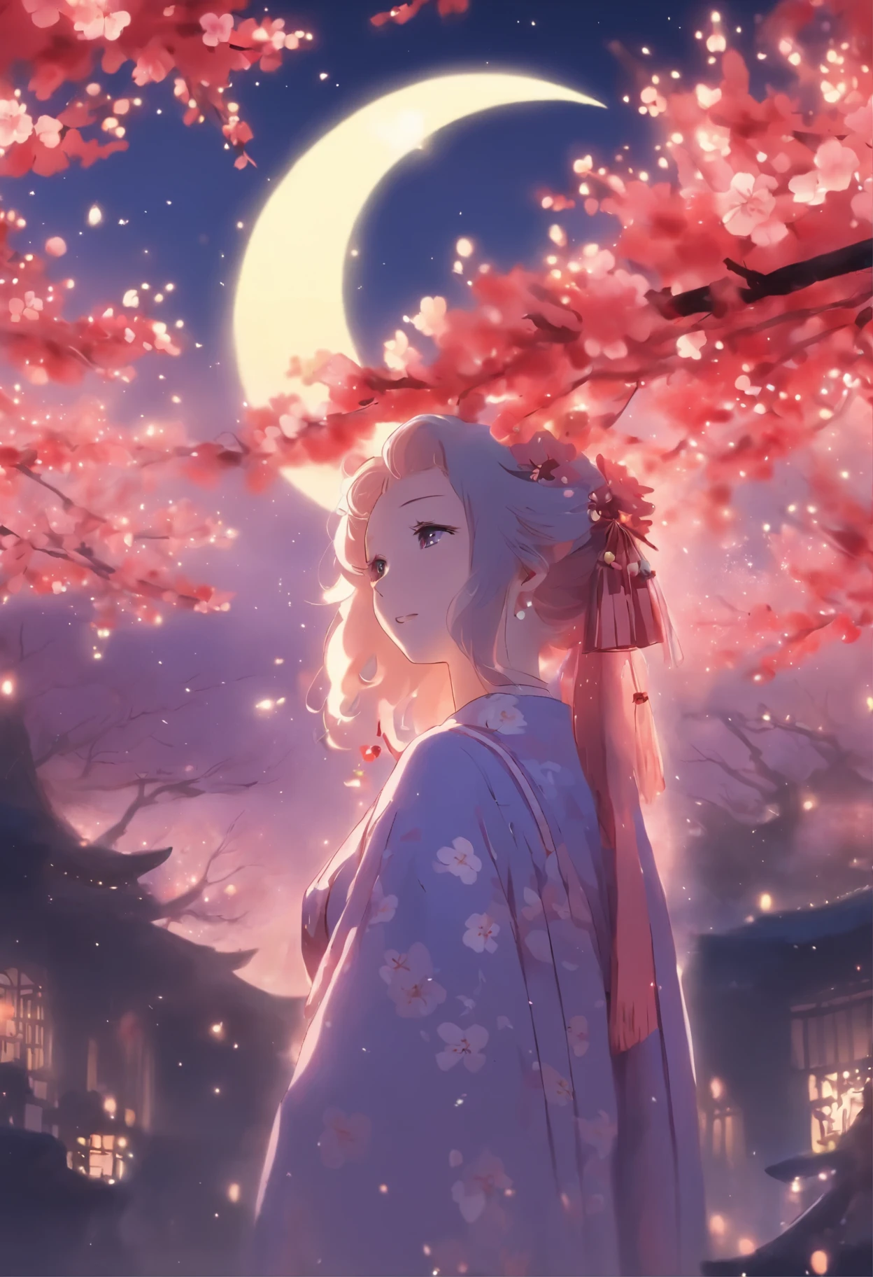 ![Image](file-service://file-ShgqRNelUccXro8fMtm4YqTX)![Image](file-service://file-c5eqyP9IymAncJySQ063mQic)

Here are the images, offering an even more enchanting view of the plum blossoms under the night sky and crescent moon, designed to captivate with their tranquil beauty.