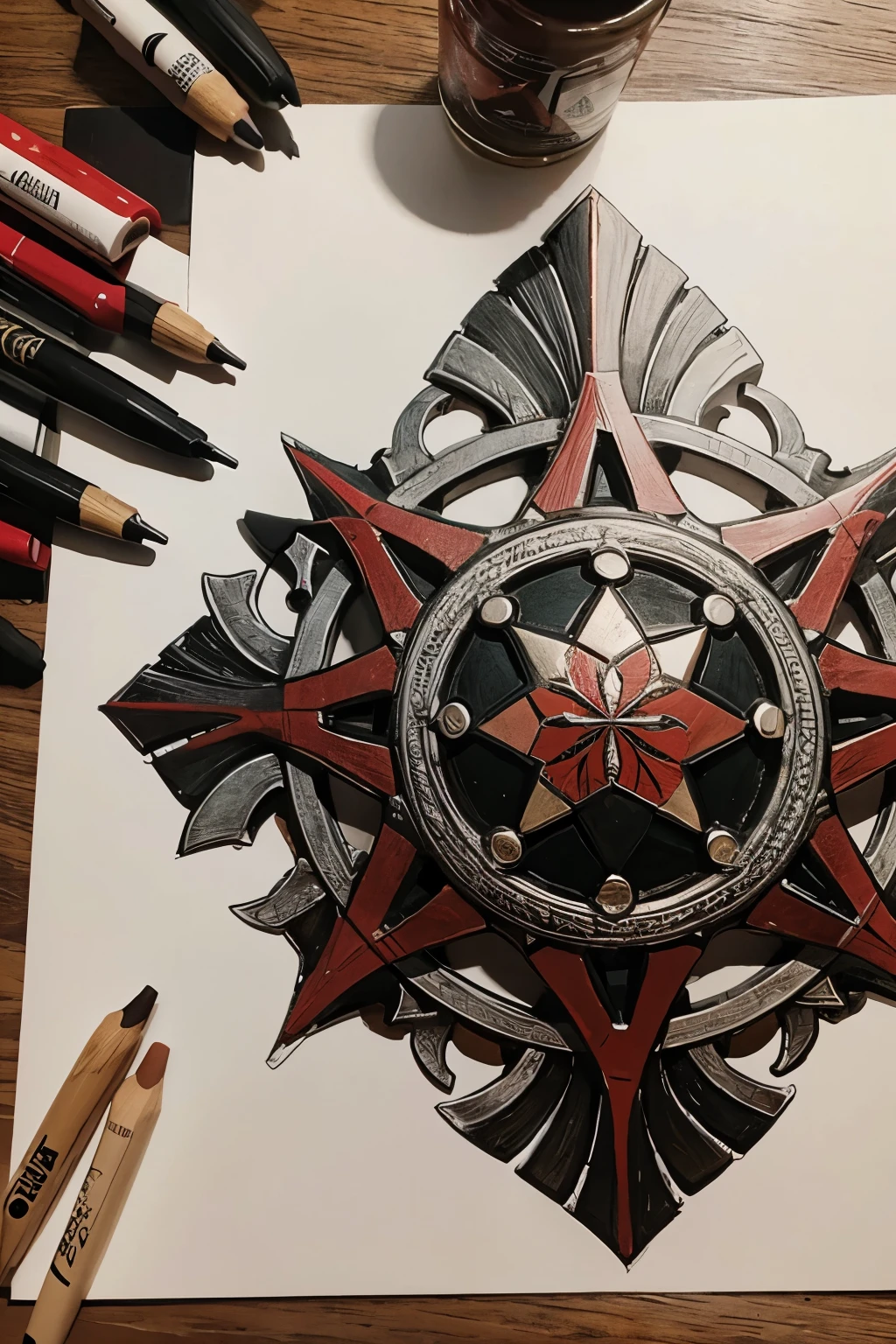 Create a drawing of Vasco da Gama&#39;s artistic Maltese cross