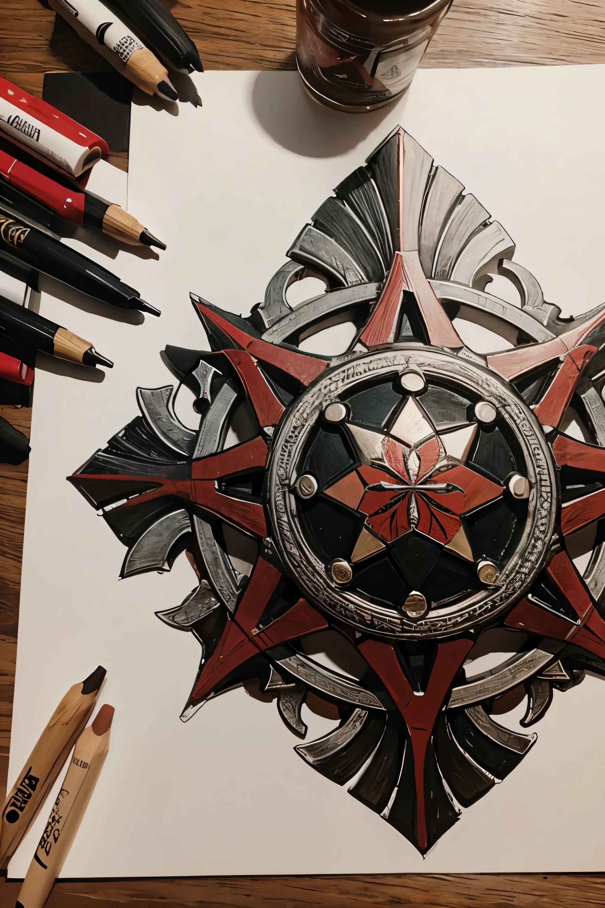 Crie um desenho do Vasco da Gama&#39;artistic maltese cross