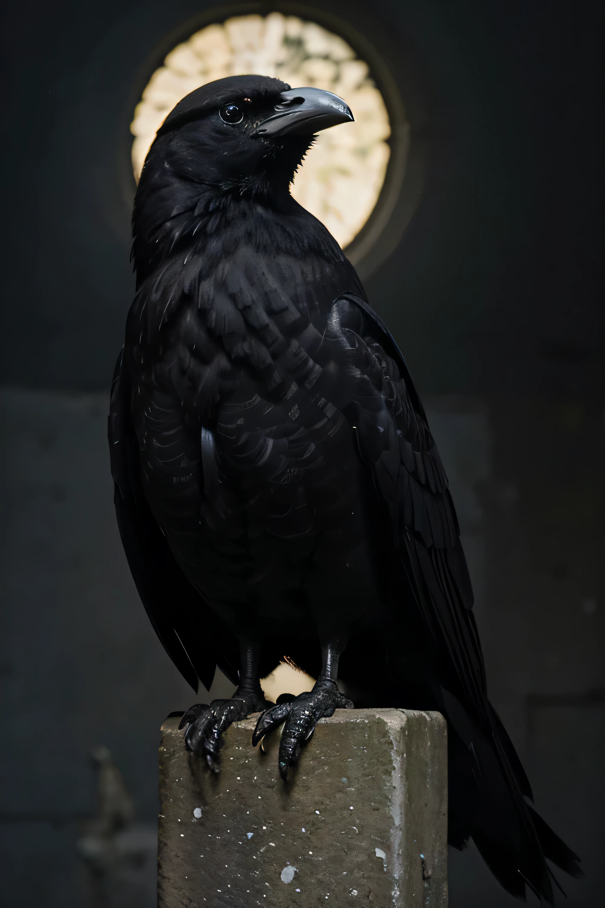 animal, corvo, ABOVE A SKULL, escuro, Papel de parede para PC, 4k