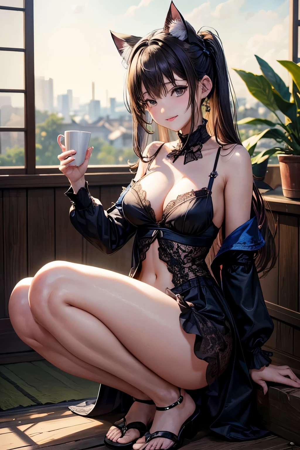 masterpiece、high resolution、abandoned house、ruins、torture、Female cats、small breasts、(A cup bust)、(:1.3)、panties、(HDR:1.4)、meticulous detail、Elegant and beautiful texture、RAW photo、16K、(Bokeh:1.3)、
35 years old、Japanese、beautiful face、(bright smile:1.1)、smooth skin、juicy lips、high detail 、Super detailed、High resolution、impressive visuals、one girl、Full body Esbian