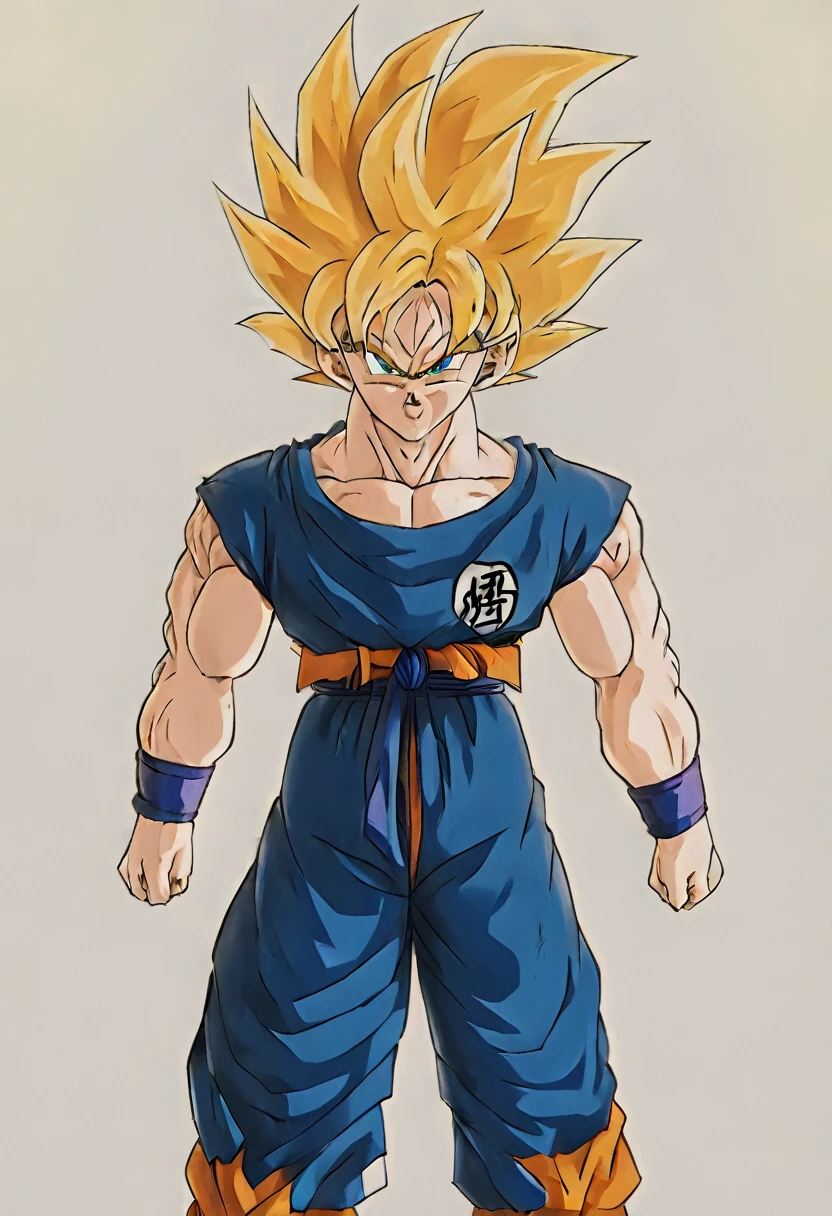 a close up of a person with a blue hair and a blue shirt, super saiyan blue, human goku, character dragonball, trending anime art, son goku, goku in real life, ultra instinct, broly, trending anime artwork, going super saiyan, dragon ball style, an epic anime of a energy man, dragon ball super, super saiyan