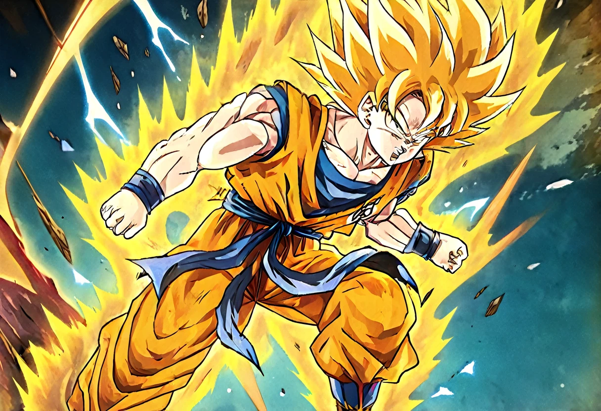 goku,vegeta,detailed eyes,detailed faces,stern expressions,spiky hair,fighting stances,fierce battle,anime style,neon colors,vibrant aura,energy blasts,explosions,super saiyan transformations,lightning effects,scorching flames,high-intensity action,galactic background,cracked planet surface,cosmic energy,ultra-detailed,photorealistic,masterpiece:1.2