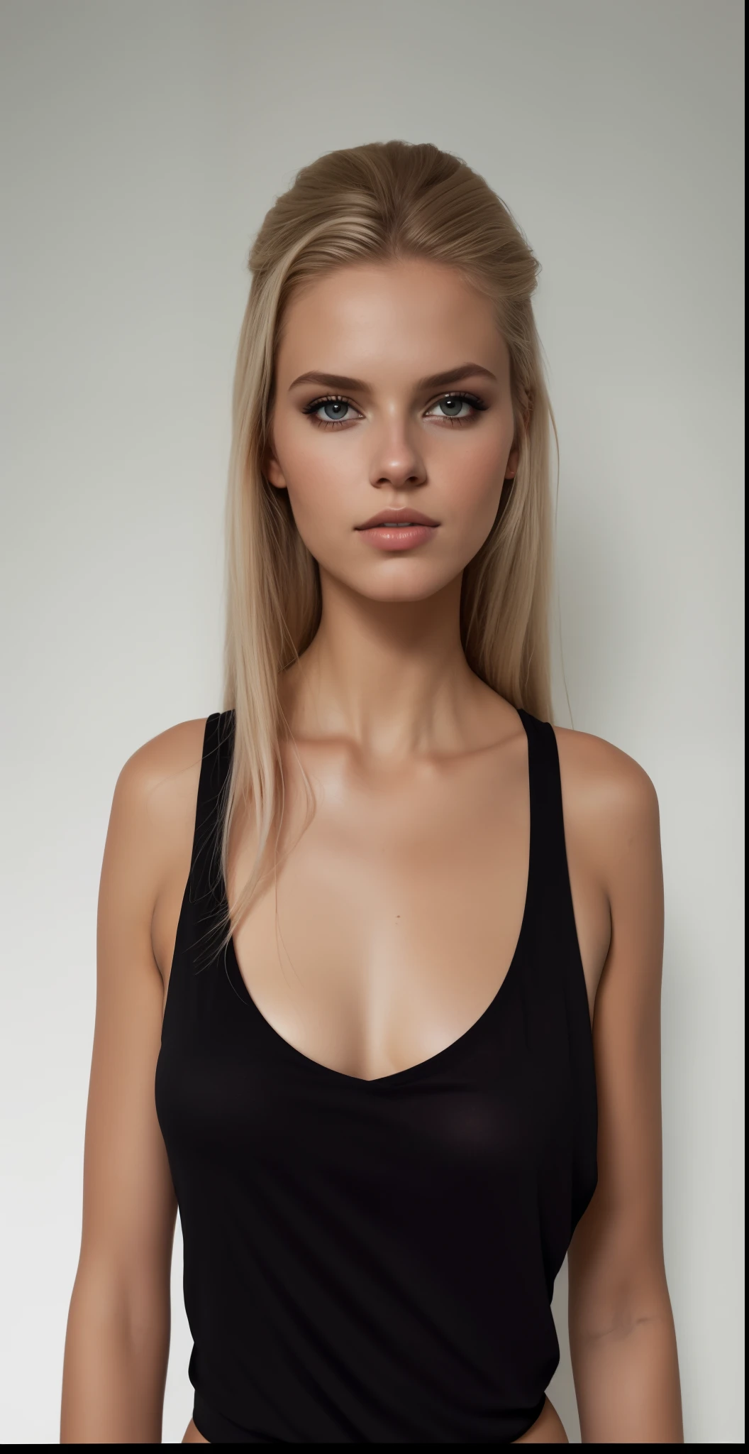 Blonde woman with blue eyes and a black bra top posing for a photo, Yelena Belova, 2 Modelo feminina de 4 anos, Angelina Stroganova, julia gorokhova, Anna Nikonova aka Newmilky, modelo feminino bonito, Anastasia Ovchinnikova, menina loira bonita, Retrato Sophie Mudd, uma loira linda, Retrato de um modelo bonito