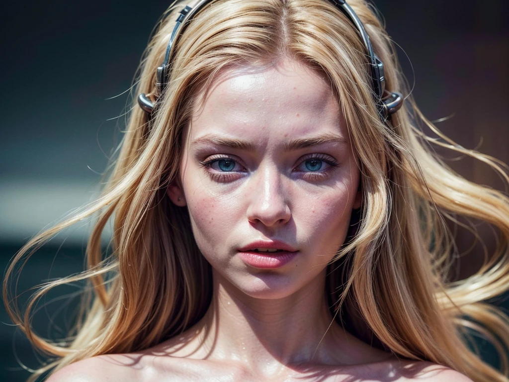 (best quality,4k,8k,highres,masterpiece:1.2),ultra-detailed,(realistic,photorealistic,photo-realistic:1.37),naked,icelandic,19-year-old girl,colorful hair,pale skin,Bjork naked,singing the perfect song,illustration,portrait,vibrant colors,surreal lighting