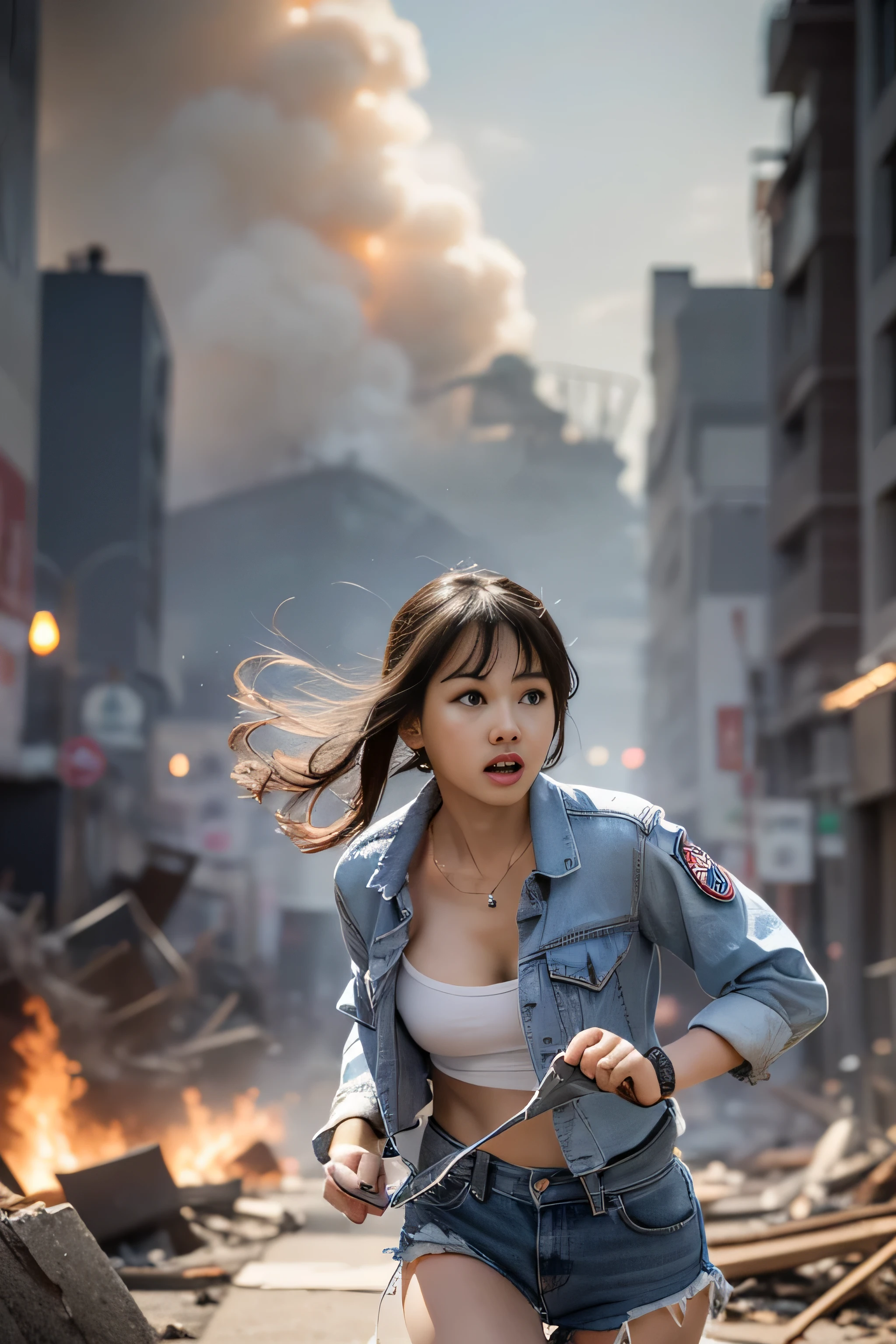 completely naked、embarrassing、one beautiful woman、detailed face、fine hands、fine legs、(debris flies, highest quality:1.2), 8K, official art, chest、cute、I can see your panties、tug on skirt、 planet, trending on cgstation, extrasolar planet, official art, mar planet, Sakimi-chan, Five Fingers Photos'body of, Full body Esbian、beauty of beautiful breasts、cool look、 (masterpiece) (highest quality) (become familiar with) (8K) (movie lighting) (sharp focus) (complicated)black hair、、、laughter、incredibly stupid, (beautiful girl, cute face, turn back, gold ornaments in hair、naked、close-up of chest, gardenia, Viola family, space , looking at the viewer, film grain, chromatic aberration, Tits sharp focus, face light, dynamic lighting, cinematic lighting, become familiar withな目と顔, (cute tie、1 part:1.2)