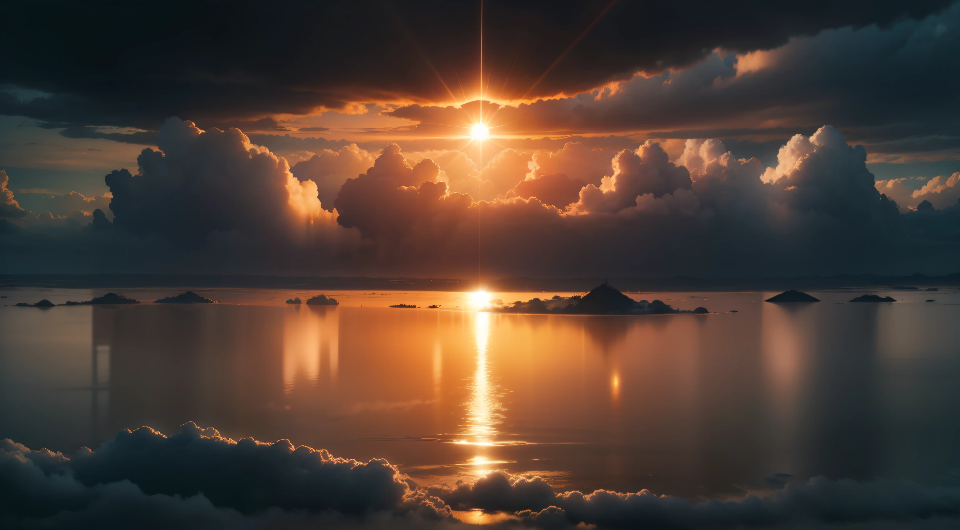 flood in the bible, sun among clouds