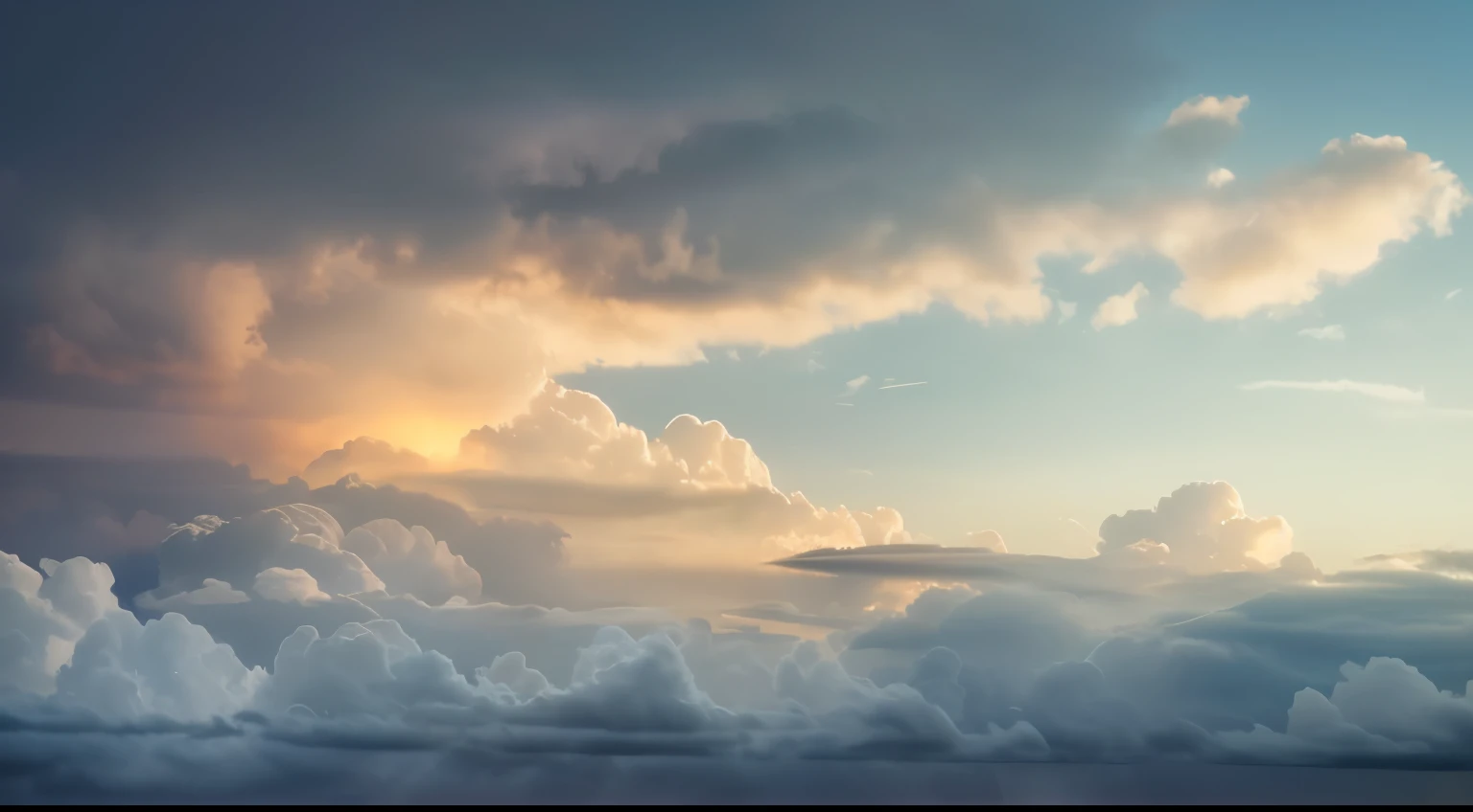 An airplane flies through the clouds at sunset, dream cloud, Dreamy cloudy sky, beautiful sky and clouds, beautiful cloudy atmosphere, soft cloud, clouds in the sky, among sunny clouds, calm clouds, Atmospheric dreamy sky, fluffy soft clouds, cloud background, Dreamy fluffy clouds, Beautiful cloudy sky, cloudy sky background, sky with swirling clouds