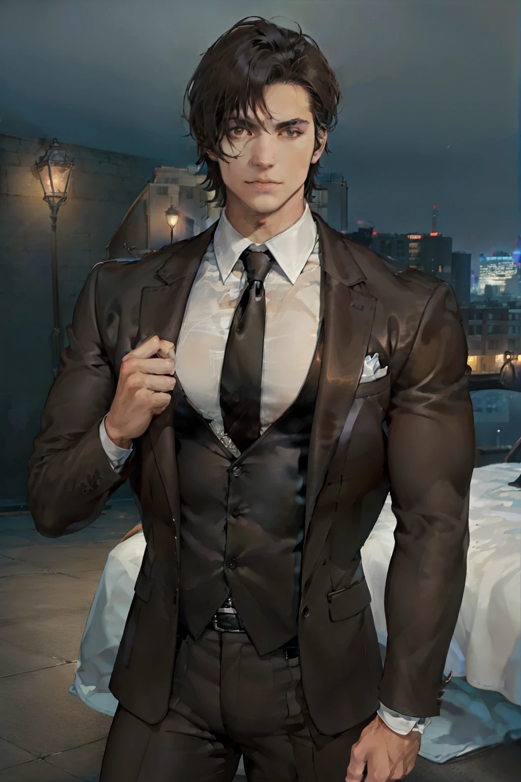 A handsome, brutal young devil.