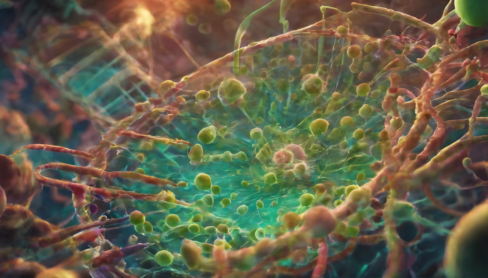 close-up micro, of protein production of plant cell extracts