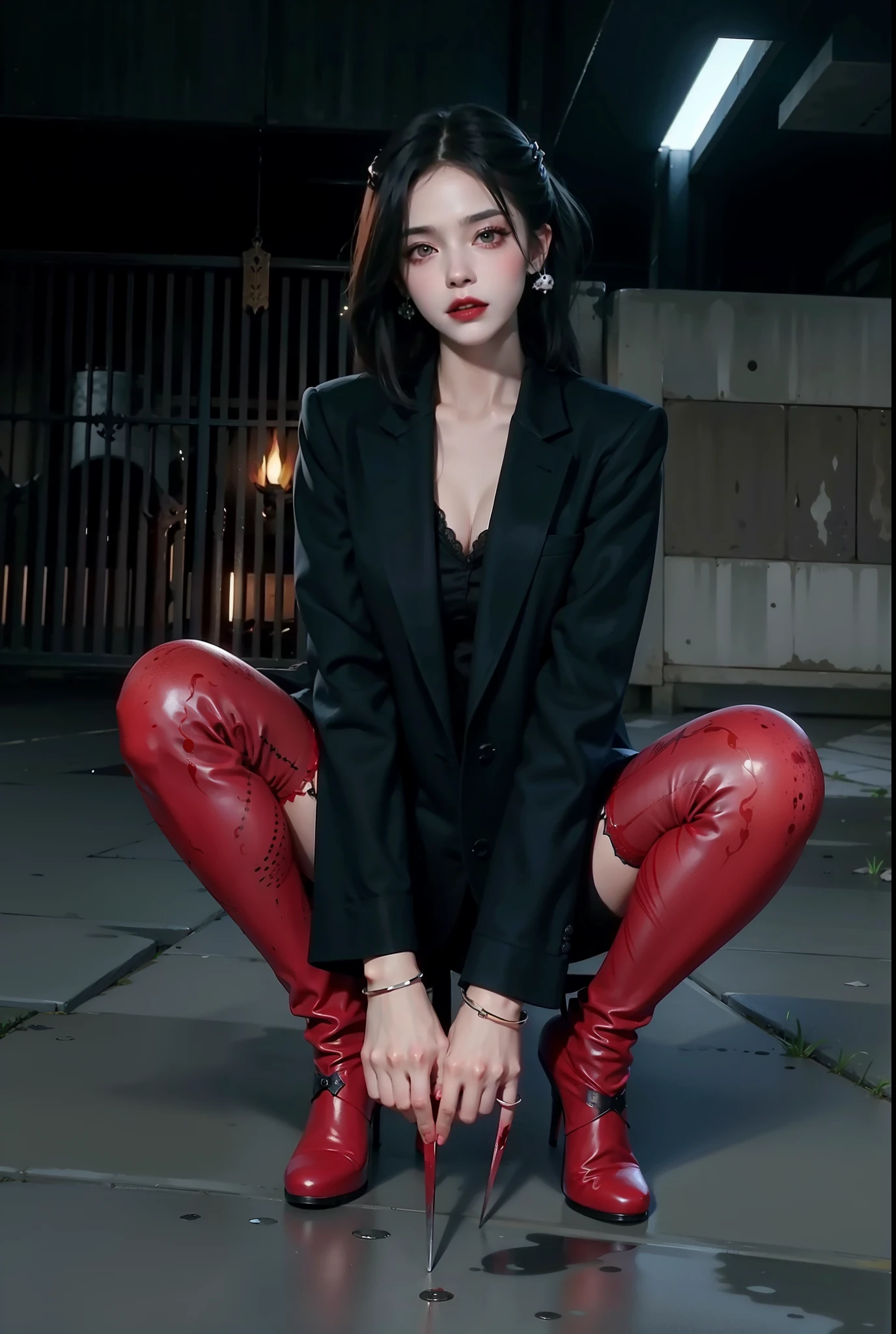 nice photos,Picture of box full of swords,wing, succubus theme,fallen angel,Excellent,scary,secret horror,tentacle,have eyes,uncanny valley effect,little beast blood moon,skull skeleton,vampire,Hellfire,gloss gel coat,Holy Angel,blood moon queen,Red high heeled boots,squat on the ground,five fingers,red nail polish