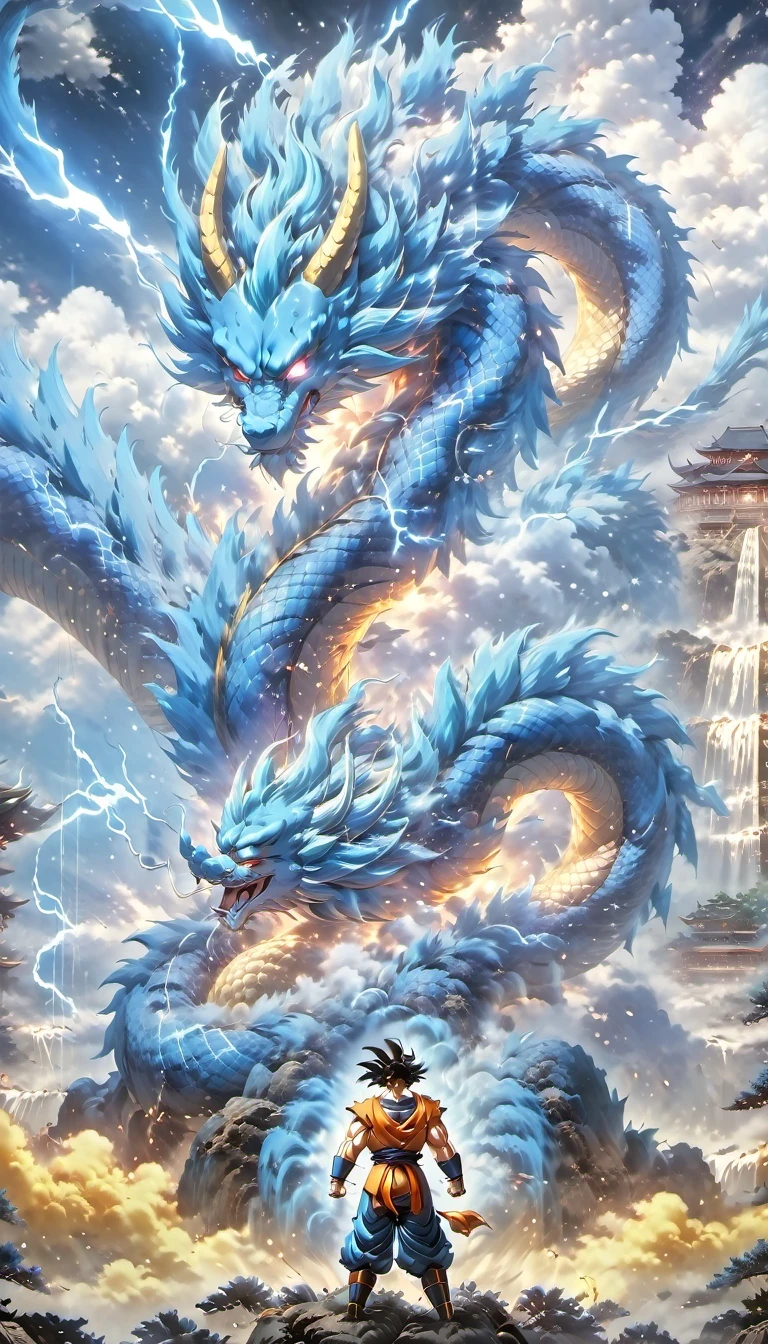 (best quality,4k,8k,high resolution,masterpiece:1.2),Super detailed,(actual,photoactual,photo-actual:1.37),illustration,dragon ball,figure,Wukong,vegnette,robust,Saiyan,fighting,energy beam,Action packed,史诗般的fighting,martial arts,Explosive force level,flight,gas explosion,Transformation,Characteristic hairstyle,muscular,otherworldly existence,fantasy,venture,superhuman strength,Supernatural abilities,angry,Axia,Namexians,robot,fighting championship,galactic conquest,cosmic threat,evil villain,The ultimate warrior,Orbital energy attack,dynamic poses,rich and colorful,shining,eye-catching,high-energy,Explosive effect,Orin Temple,dragon balls,deformation,interesting,good and evil,Teamwork,loyalty,destiny,immortal,lasting legacy,A symbol of power,The spirit of never giving up,Heroes who save the earth,larger than life,Legend,Engaging narrative,Fast-paced,Rapid heartbeat,universe-altering ventures,Dream of becoming the strongest warrior.