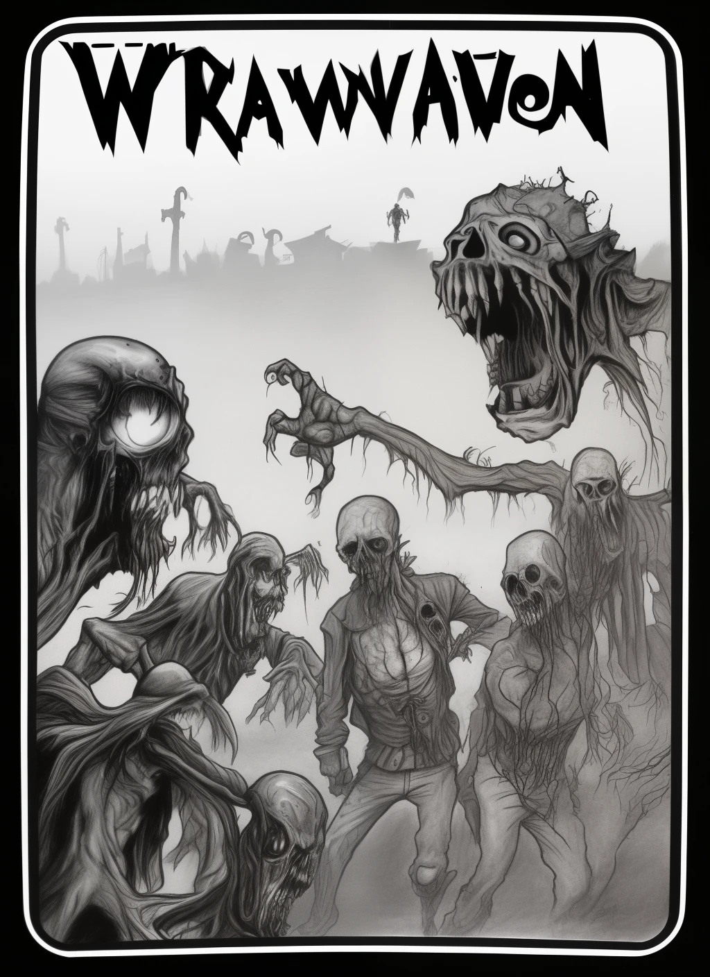 Draw a zombie invasion