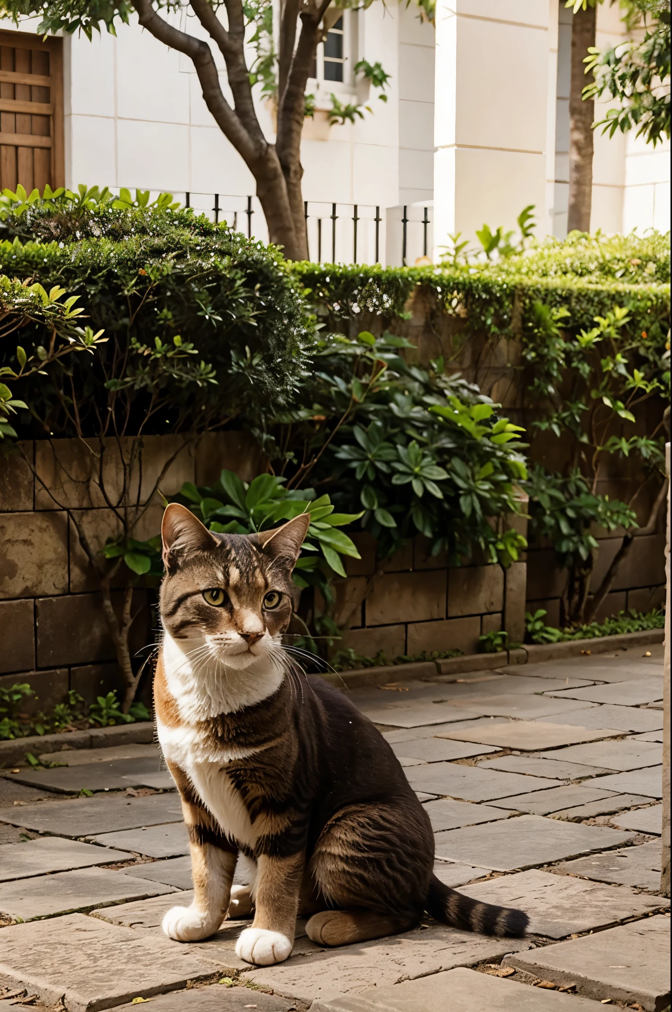 Criar um gato no jardim