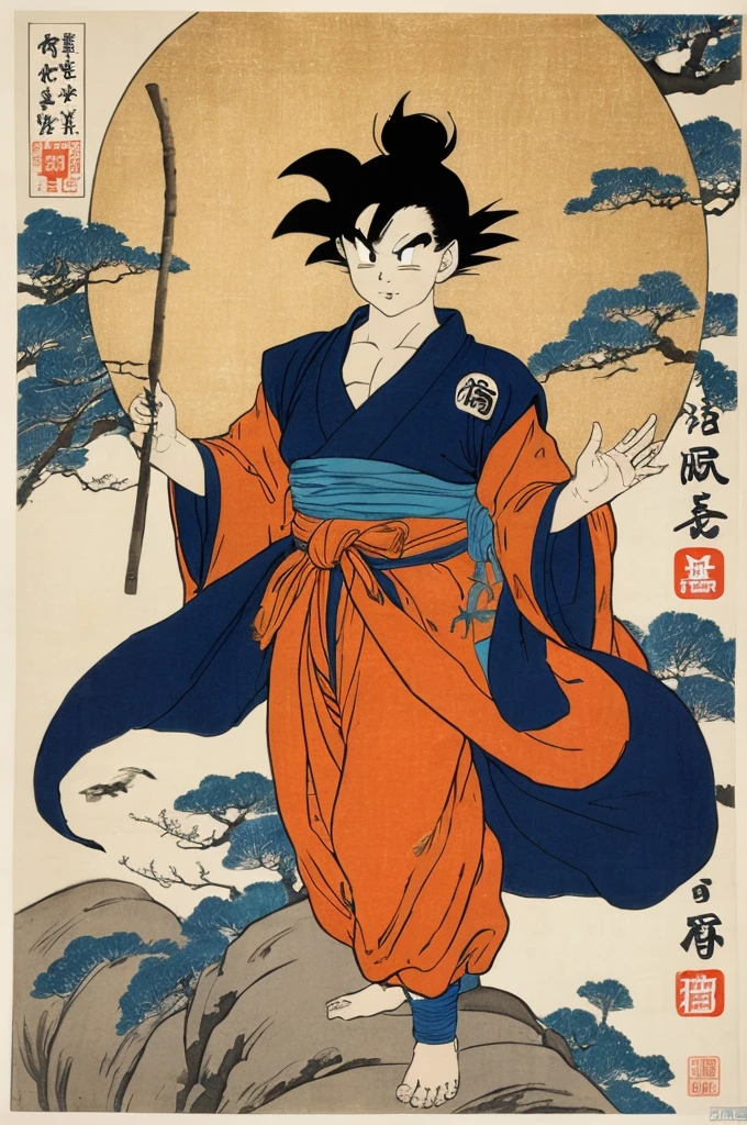 Dragonball, best quality, perfect masterpiece, Representative work, official art, Professional, high details, Ultra intricate detailed