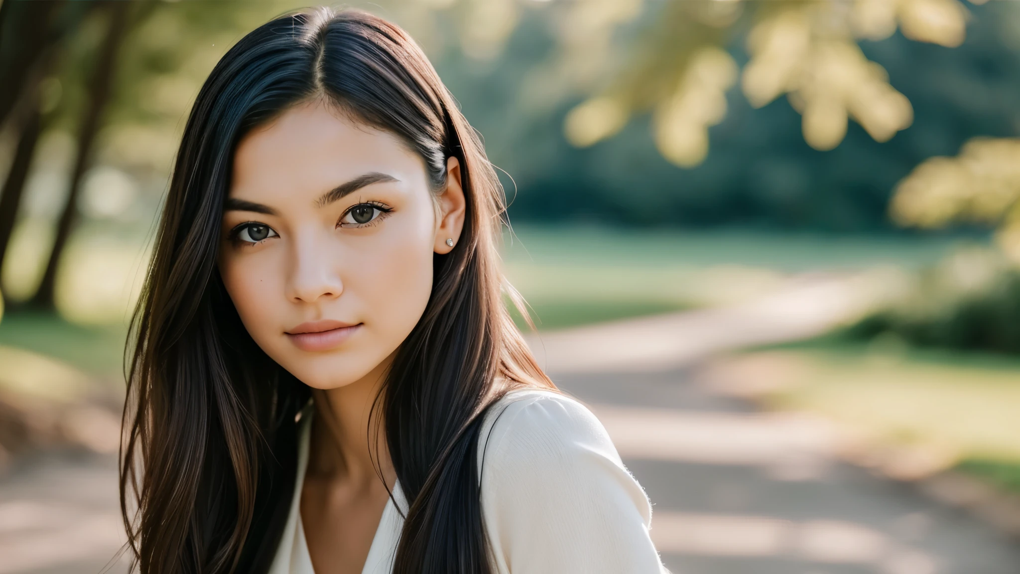 "Captivating photographic portrait of a (woman), meticulously composed with the rule of thirds (1.05), enhancing her features with a shallow depth of field and natural lighting. Stunning clarity (1.1) reveals an authentic expression that truly captures the essence of the subject."