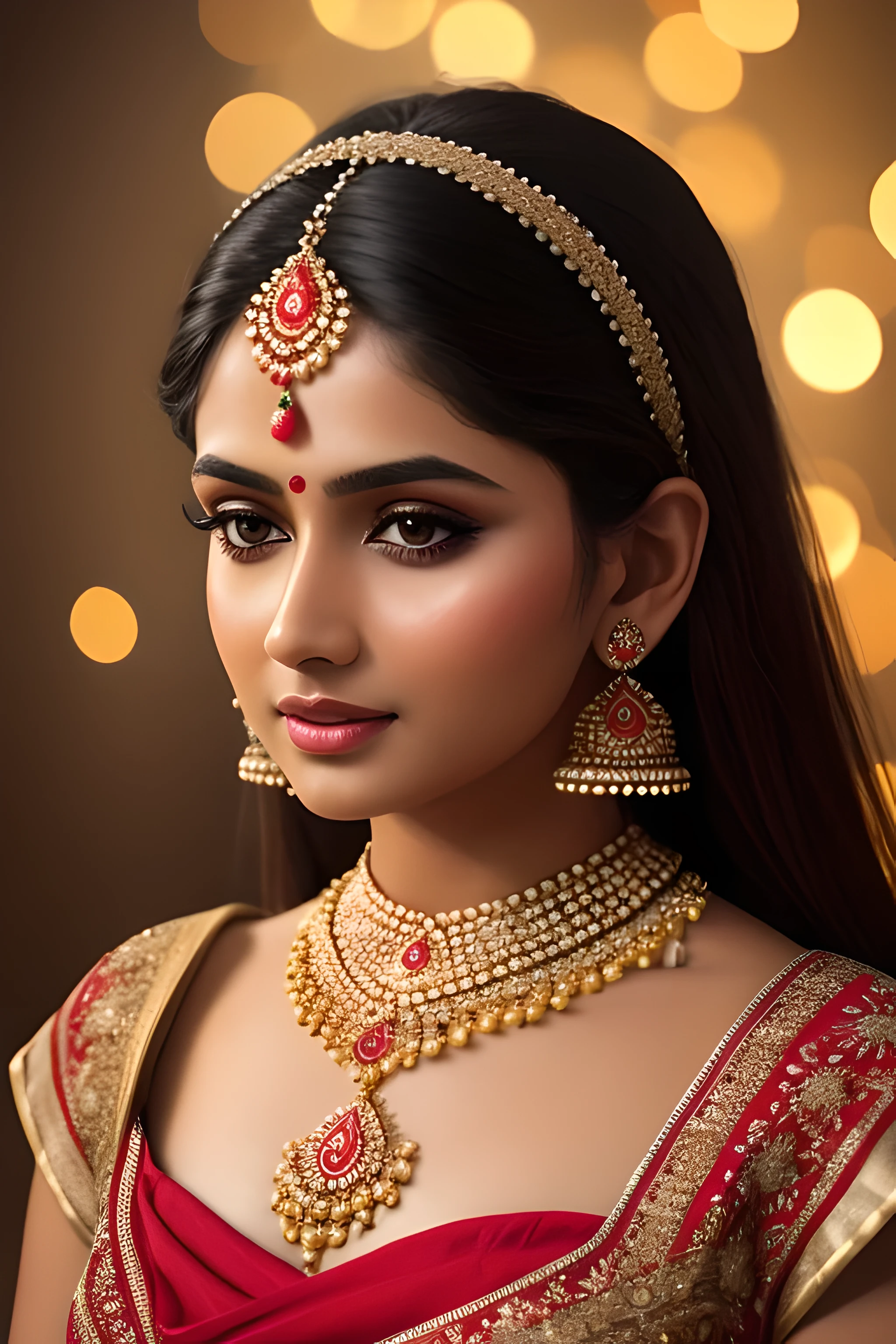 best quality, masterpiece, highres, 1 indian girl,India wedding  dress,hair ornament,necklace, jewelry,Beautiful face,upon_body, tyndall effect,photorealistic, dark studio, rim lighting, two tone lighting,(high detailed skin:1.2), 8k uhd, dslr, soft lighting, high quality, volumetric lighting, candid, Photograph, high resolution, 4k, 8k, Bokeh