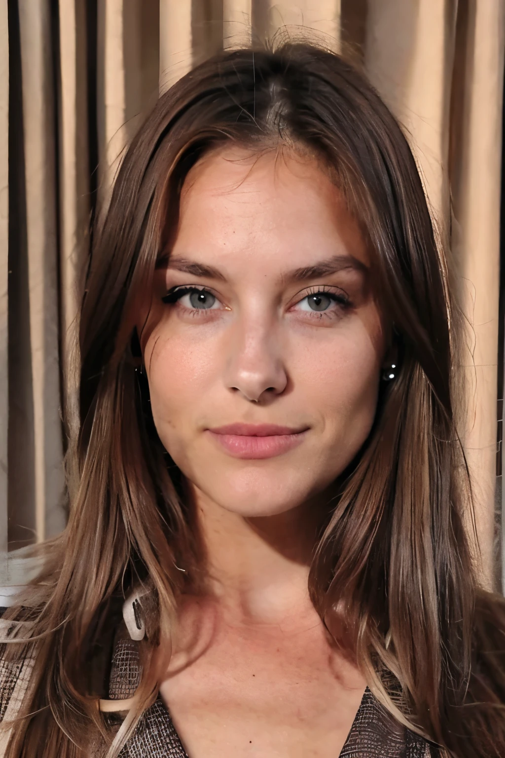 Maria Valverde with bangs up to the middle of her forehead
