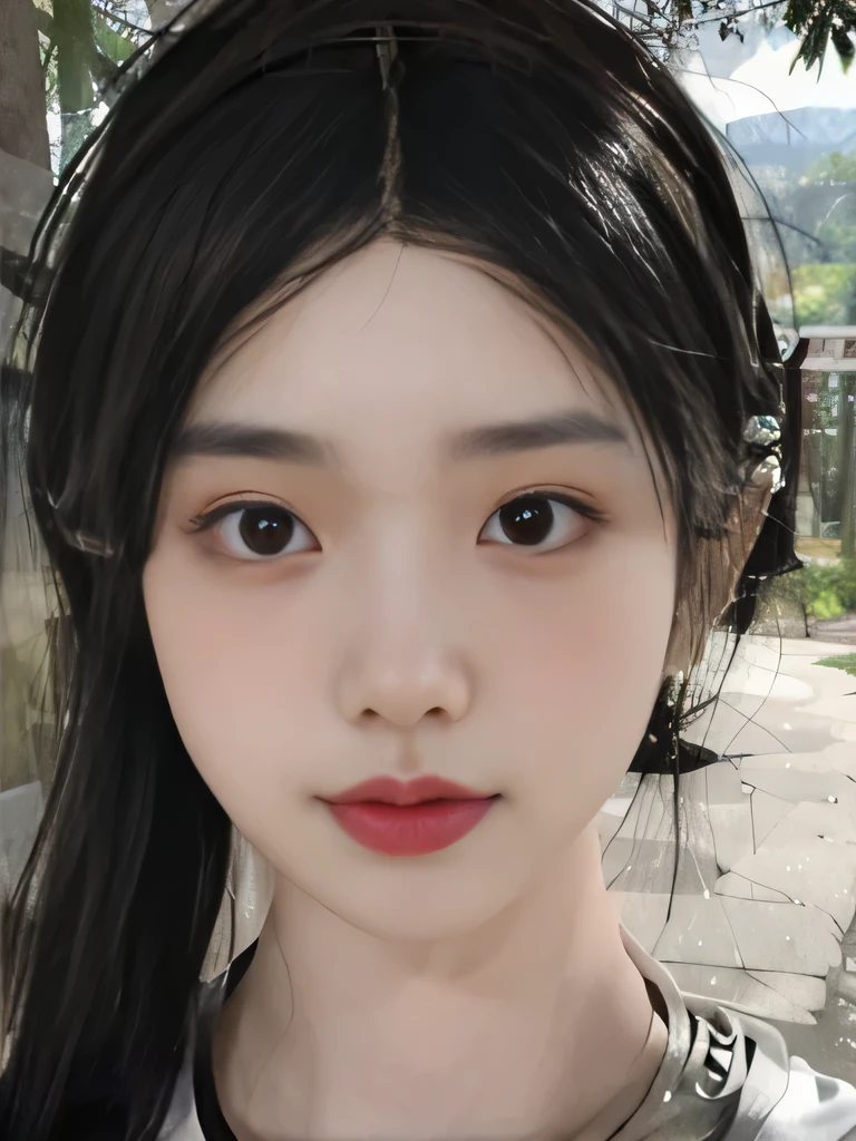 1girl、Kunoichi's costume、in the forest、outside、Background of the Edo period、ninja headband、ninja mask、clear eyes、upper body close-up、clavicle show、