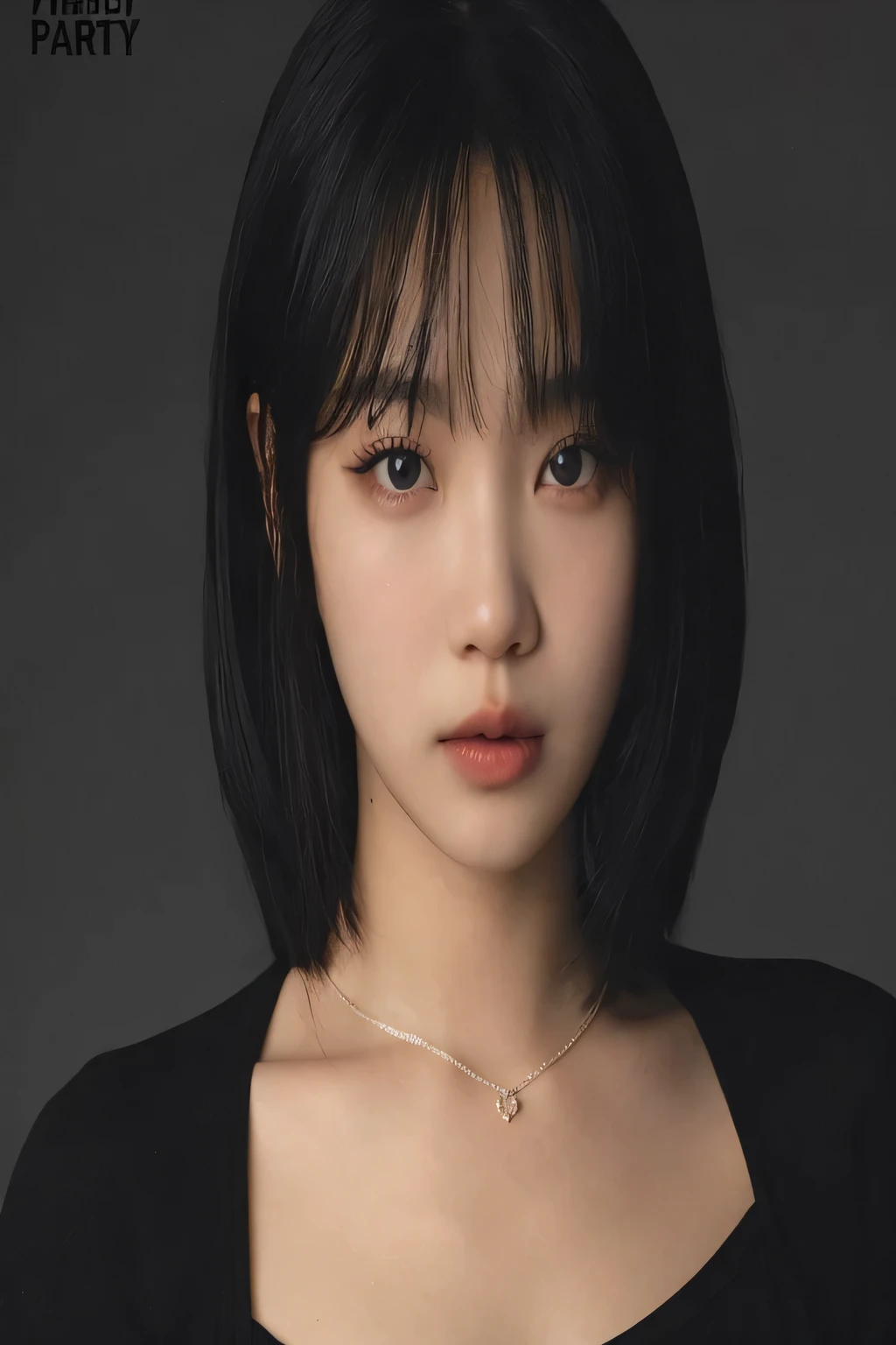 a close-up of a woman with a necklace around her neck, Sun Yunjoo, estacionar a partir de-min, Retrato de Jossi do Blackpink, Jinyoung Shin, Kim Doyoung, retrato de jisoo blackpink, Jaeyeon Nam, Lee Ji-eun, Lee Ji-eun, profile picture with headshot, female korean idol portrait, lalisa manobal, Heonhwa Choe