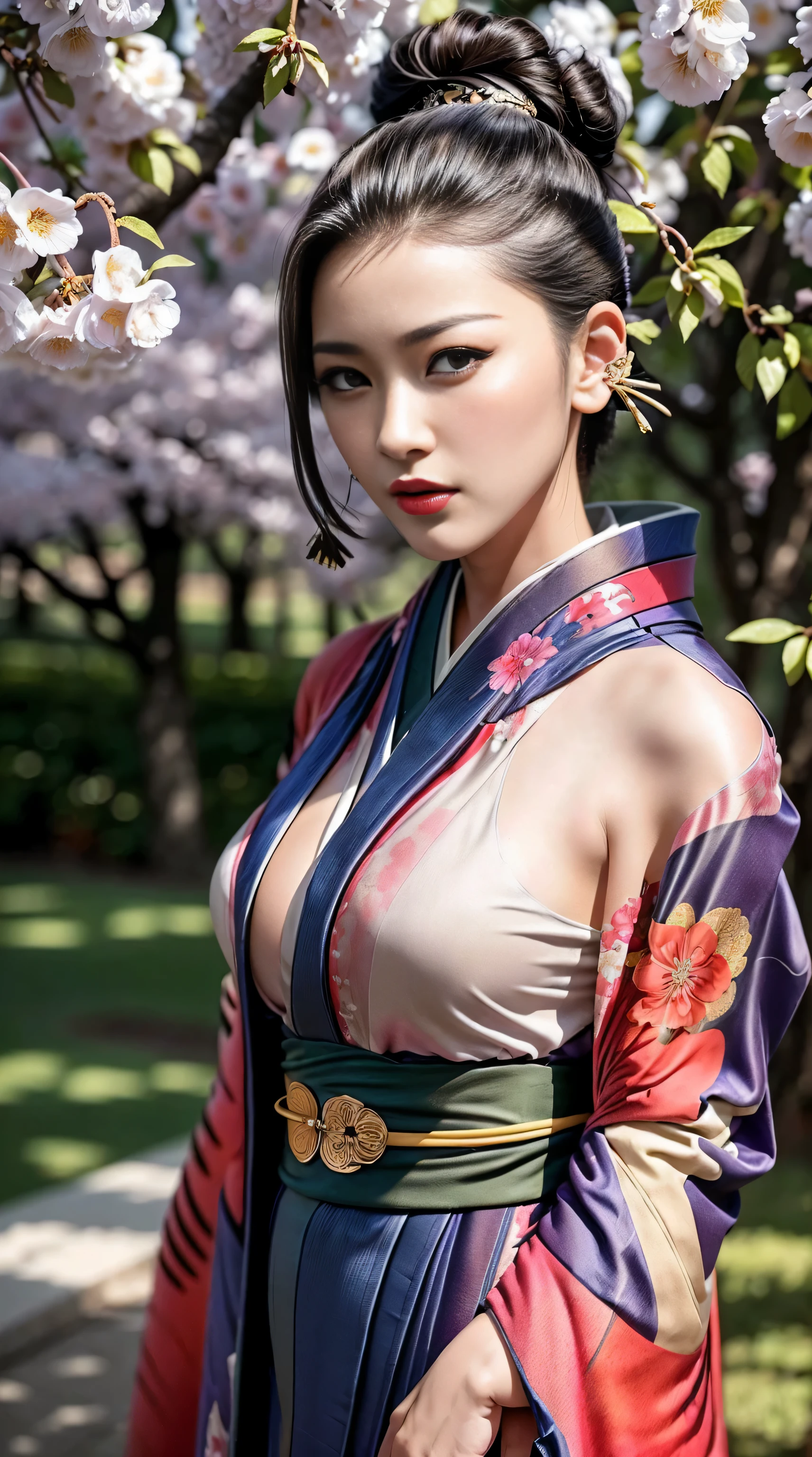 ((((Flat Chest)))、((((Small breasts with bulge))),Emo art:1.6),(8K, RAW Photos, Highest quality, masterpiece:1.3),(Realistic:1.25), High resolution, 超High resolution, dynamic,(colorful:1.35) , Light blooming effect,(Blurred Background), break 1 girl, alone,(Perfect Face:1.2),美しく優雅なwomanを表現する,(非常に美しいwomanが立っている),(Wide Shot:1.2),Big Breasts ,Nipples ,Intricate details, Adorable, Vibrant, Playful, (Perfect hands, Fine hand, Perfect Eyes, Fine grain),(great joy:1.3),(Improve:1.2), (Realistic Skin and Hair Texture, Beautiful in every detail & Gloss & significantly),Enchantingな, Decorated, Charm,Enchanting, Enchantingな, stylish, dizzying,(Healthy Body:1.2), break ((Fancy costumes:1.6),(Traditional kimono with colorful and shiny luxury Japan:1.4),(Luxury Japanese kimono:1.4,Pale-colored Japanese kimono ,Detailed embroidery:1.4)),(桜をあしらったEarringsやネックレス、As a hair accessory:1.3),break (Wind:1.4),Browsing Caution,(Scattering cherry blossoms:1.6),(Cherry blossom trees),(Cherry blossom petals fluttering, SakuraFubuki),(Highly detailed scene background), Blur the background,Mix 4,(She opens her dress with both hands and secretly shows me her breasts.)),(((Her breasts are visible through her clothes)),((((topless))))),1 girl,Japanese,23 years old,woman,Brown long straight hair,Detail face,Detail lips,Details,More Skin,double eyelid,Wet body,perfect body,Glossのある肌,Highest quality,日本のwoman一人,diamond,Earrings