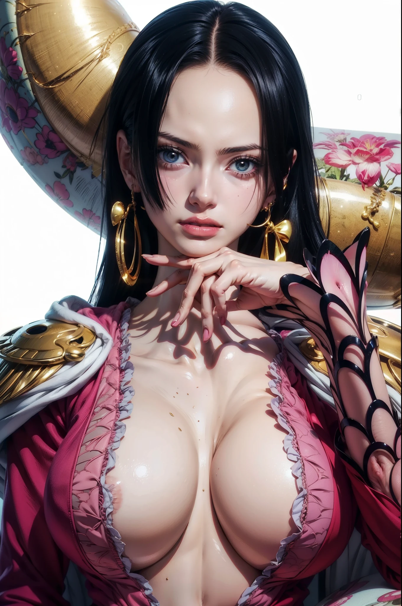 anime girl with big breast posing naked in a pink dress, extremely detailed artgerm, artgerm. high detail, nico robin, range murata and artgerm, artgerm on artstation pixiv, artgerm. anime illustration, masayoshi suto and artgerm, artgerm detailed, artgerm and rossdraws