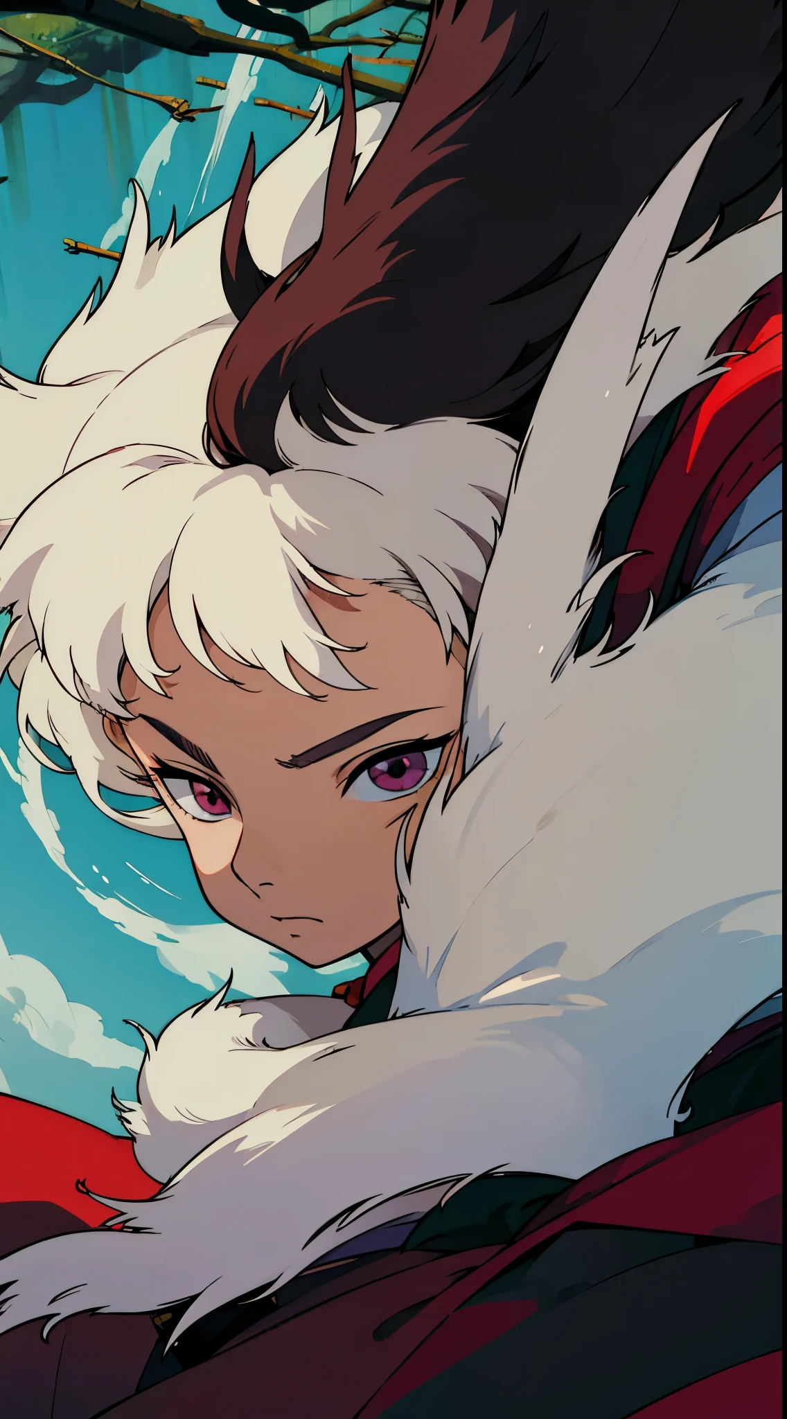 INUYASHA, male focus, detaild eyes, 1 person.