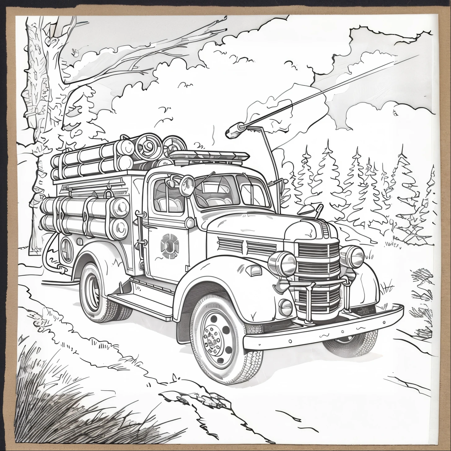 monochrome、Fire automatic vehicle