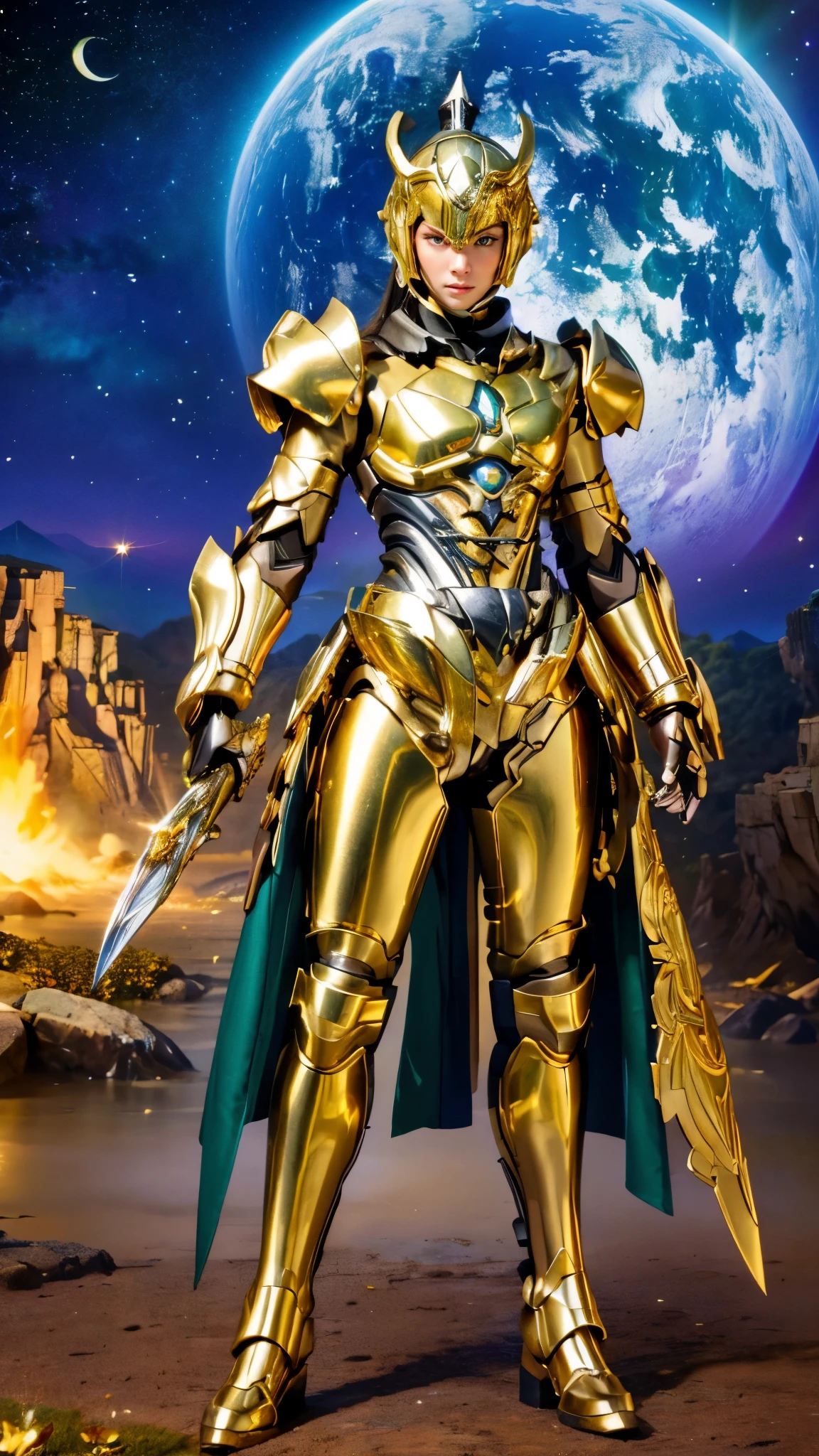 masterpiece,highest quality,ultra high resolution),japanese woman, very beautiful girl, Naïve girl、perfect limbs、perfect anatomy、radiant beautiful skin、Moist eyes、brown shiny hair、Colors and landscapes of youth、Premonition of Love Green and Gold Uniform、 metallic Green armor, high quality costumes, brass armor coat, masterpiece衣装, Green armor, Avan Uniform, gilded black uniform, gold armor suit, quality commander, combat uniform, Embroidered uniform guard, gold obsidian armor, smooth gold armor