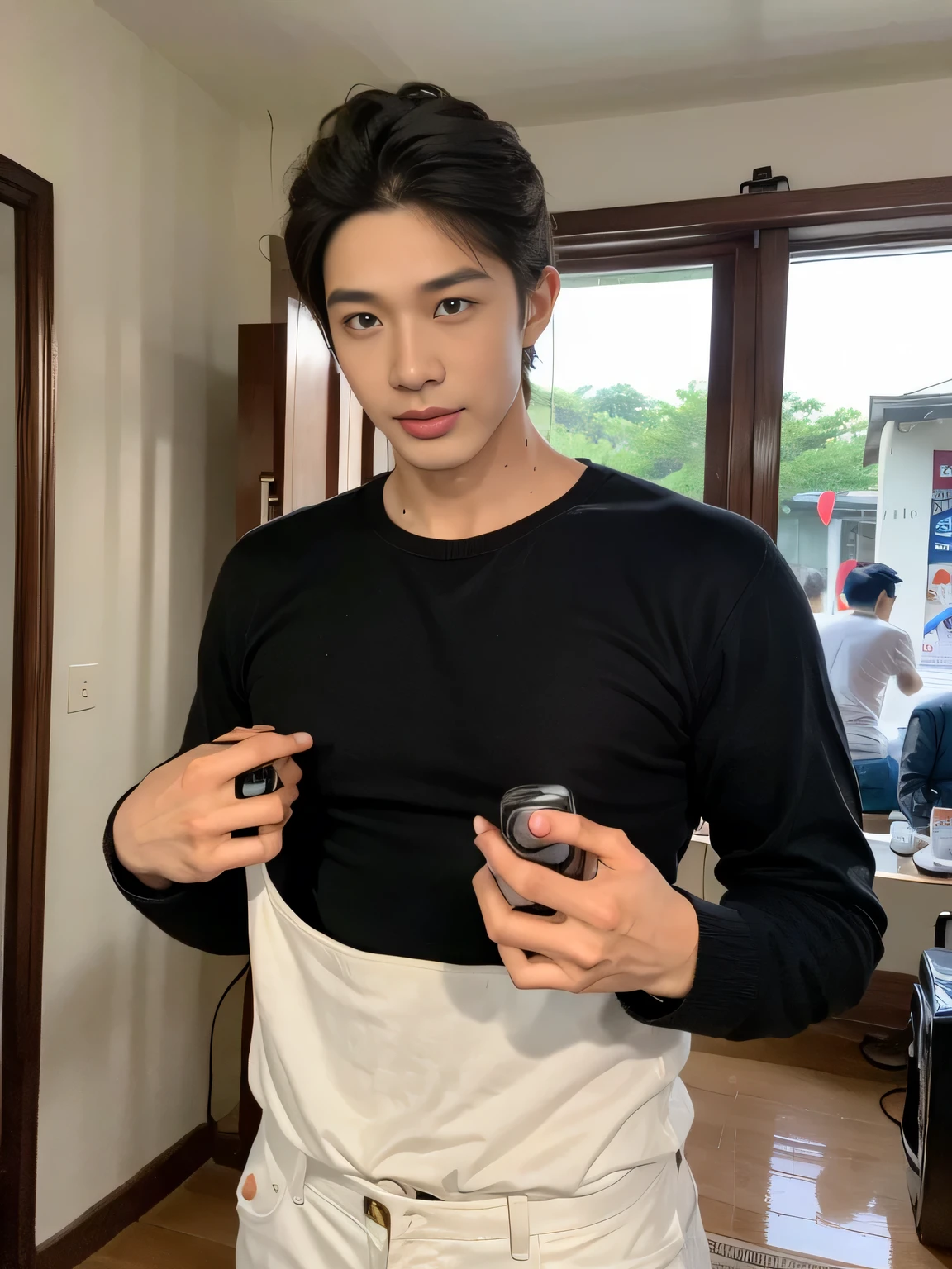 Realistic photos of handsome Thai men