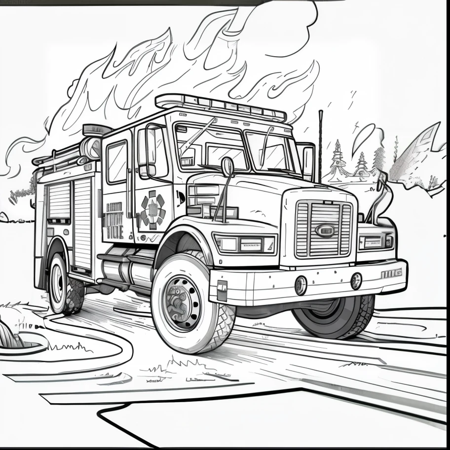monochrome、Fire automatic vehicle